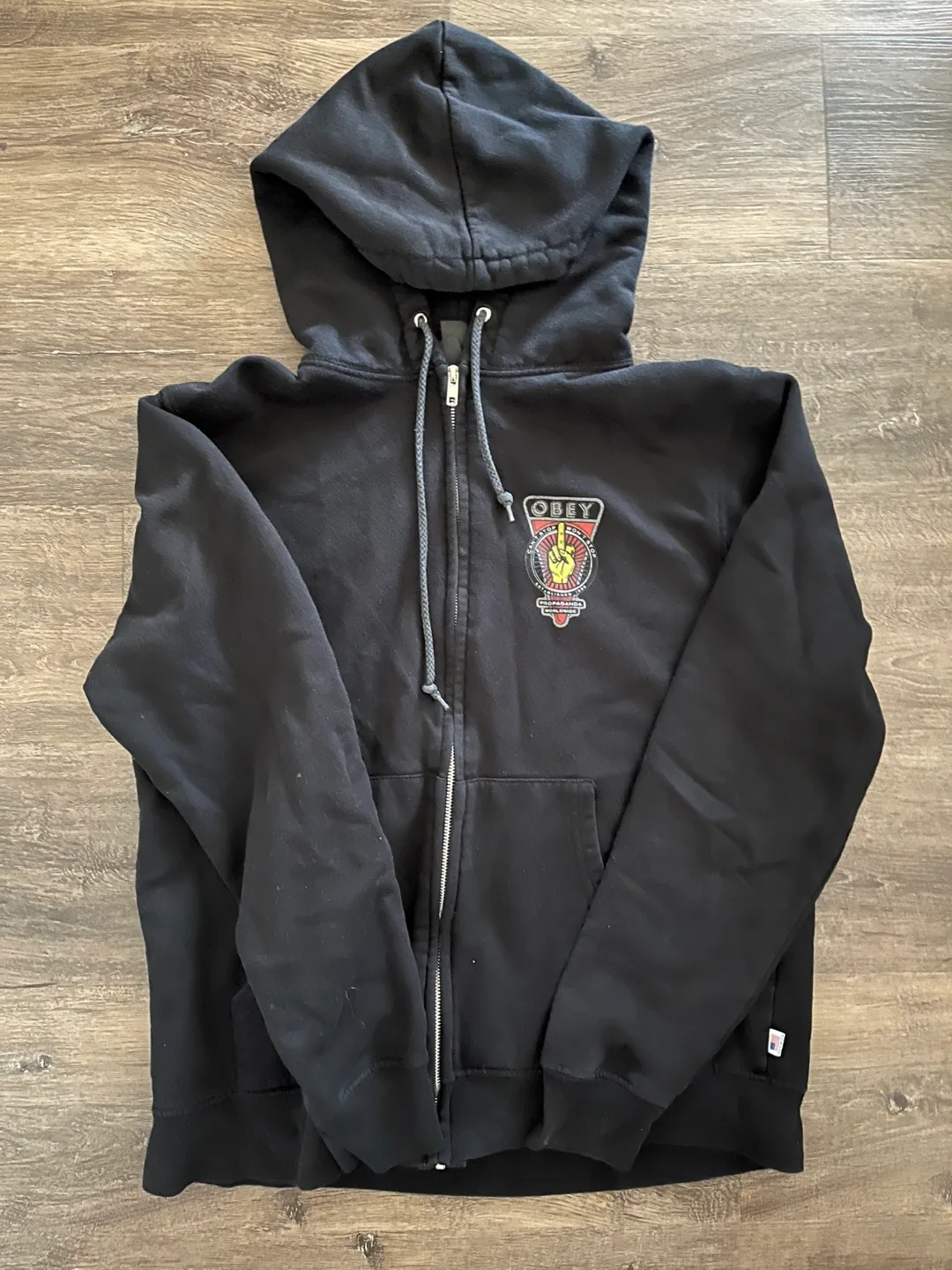 Obey Zip-Up Hoodie - Size Medium image indicator(6)