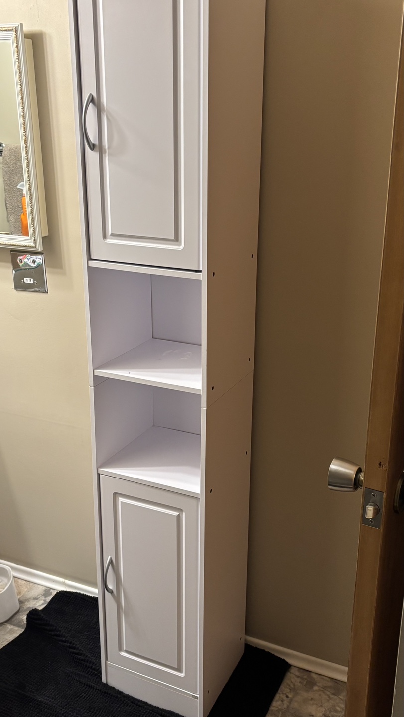 White Bathroom Storage Cabinet