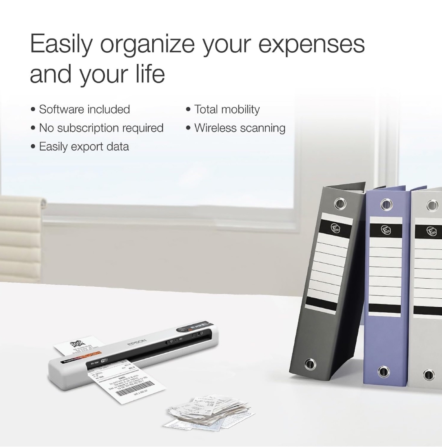 🧡Epson RapidReceipt RR-70W Portable Wifi Scanner - photo 4