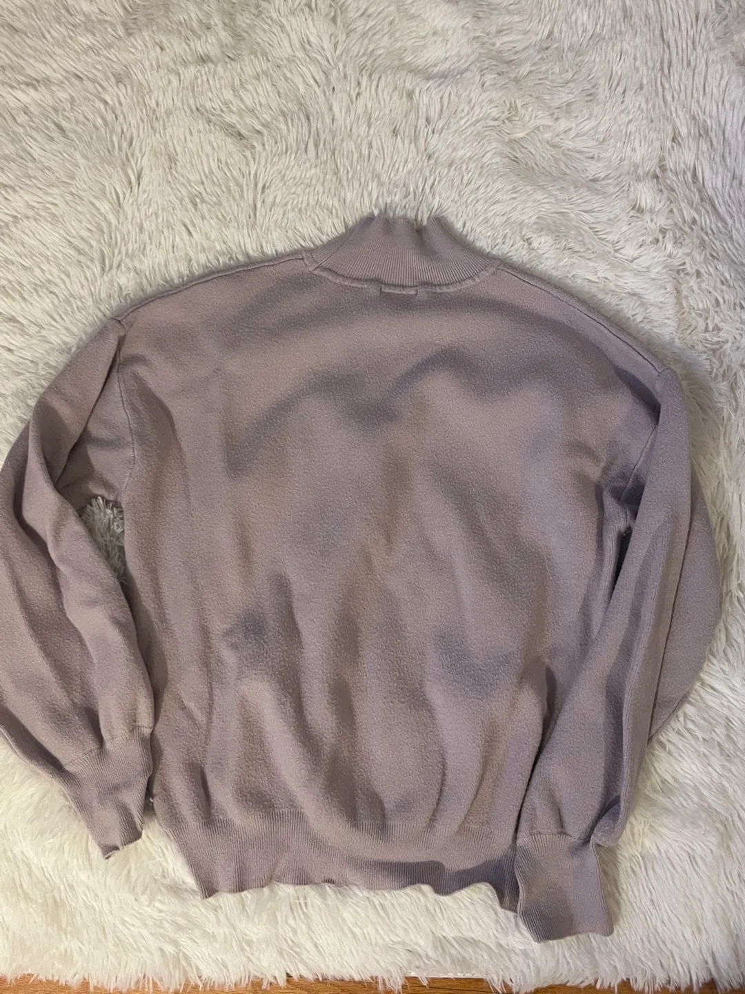 Women's mauve mock neck sweater, size L image indicator(2)