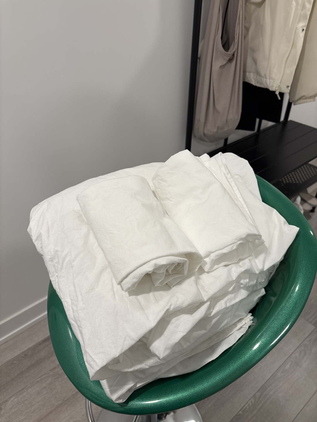 IKEA Balsampopel Queen Sheet Set - White - photo 2