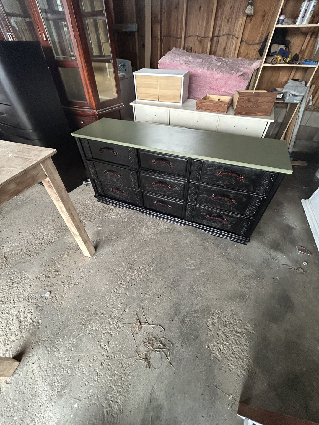 Vintage dresser with mirror - photo 3