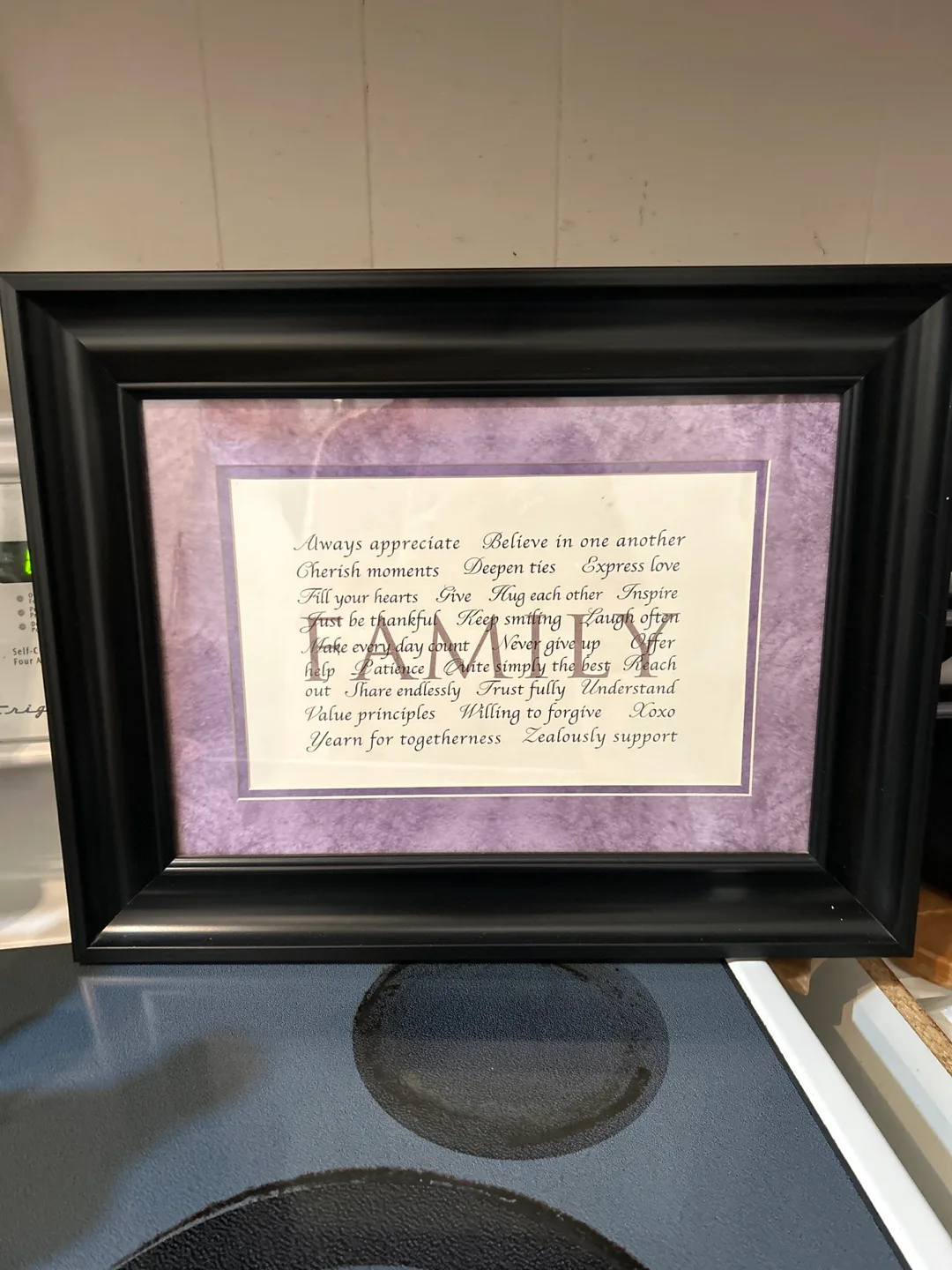 Framed family Poem Print