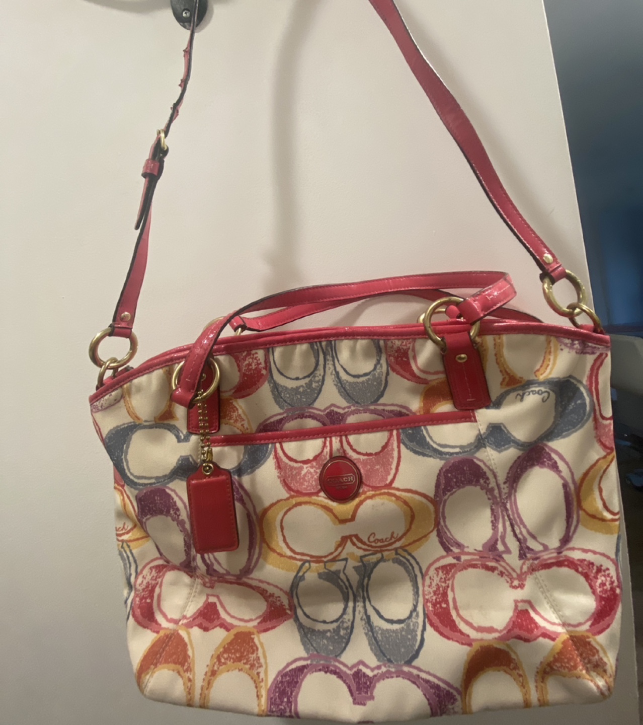 Coach Multicoloured Signature C Tote Bag