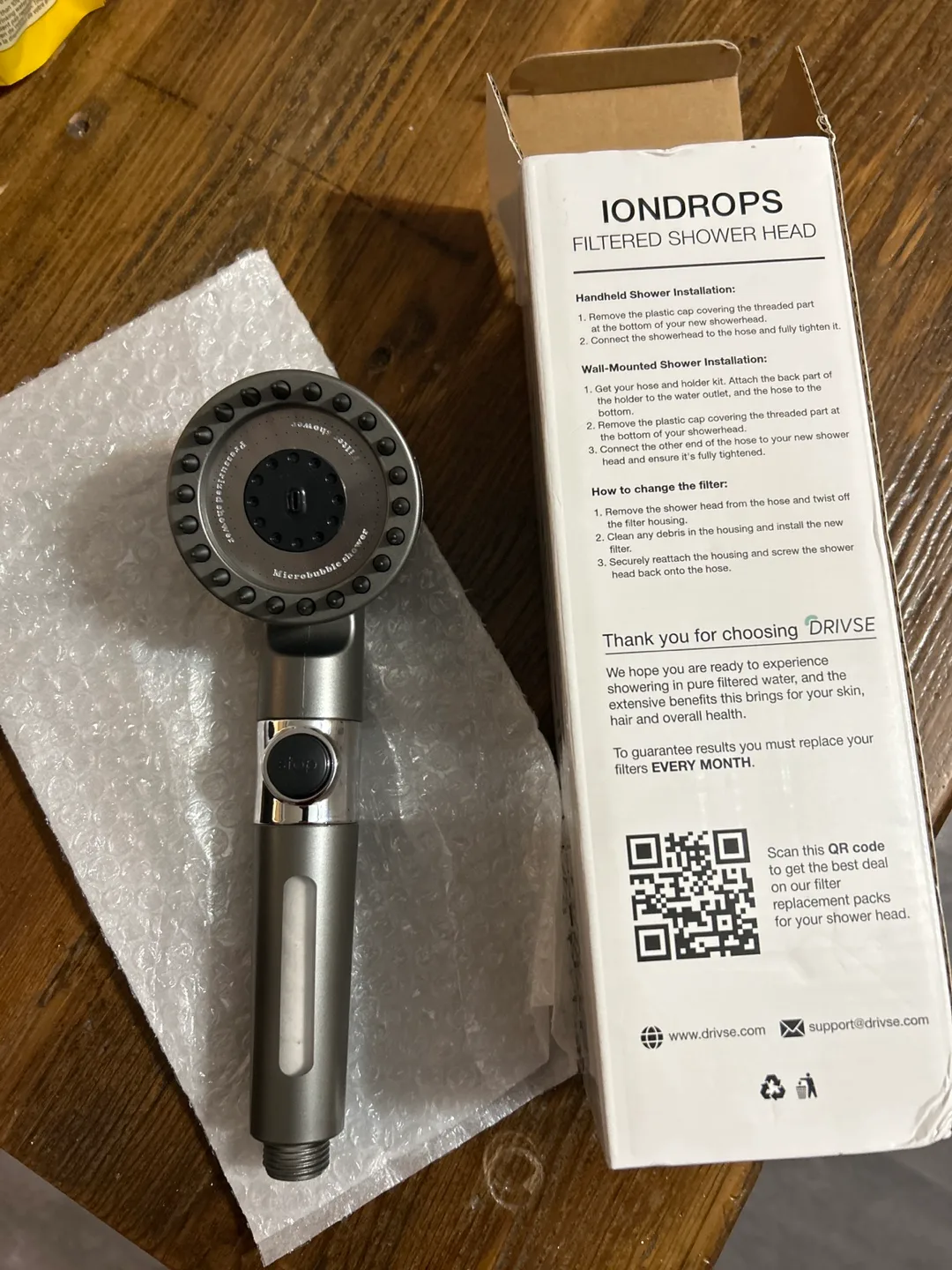 Drivse Filtered Shower Head with Filter image indicator(2)