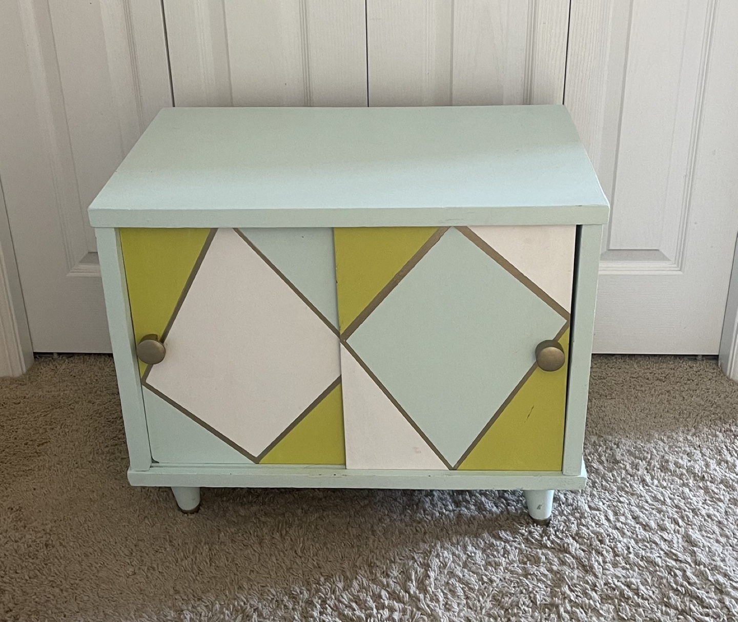 Mid-Century Modern Painted Cabinet - photo 3