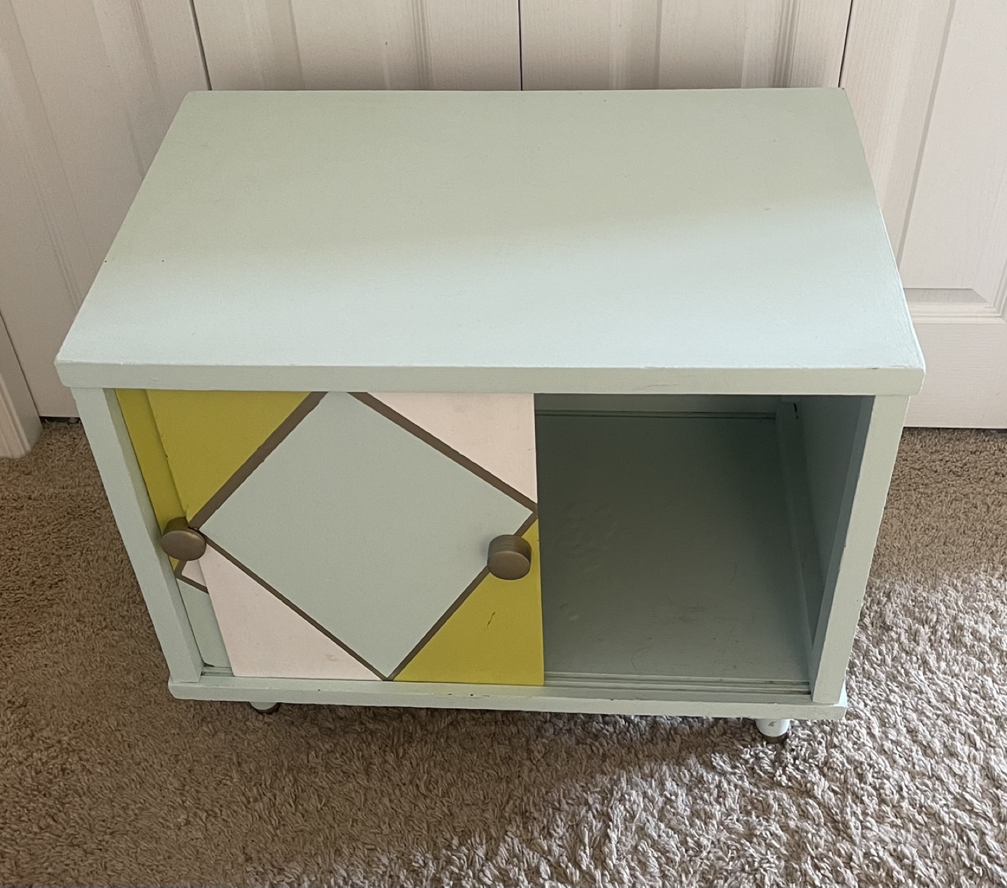 Mid-Century Modern Painted Cabinet - photo 2