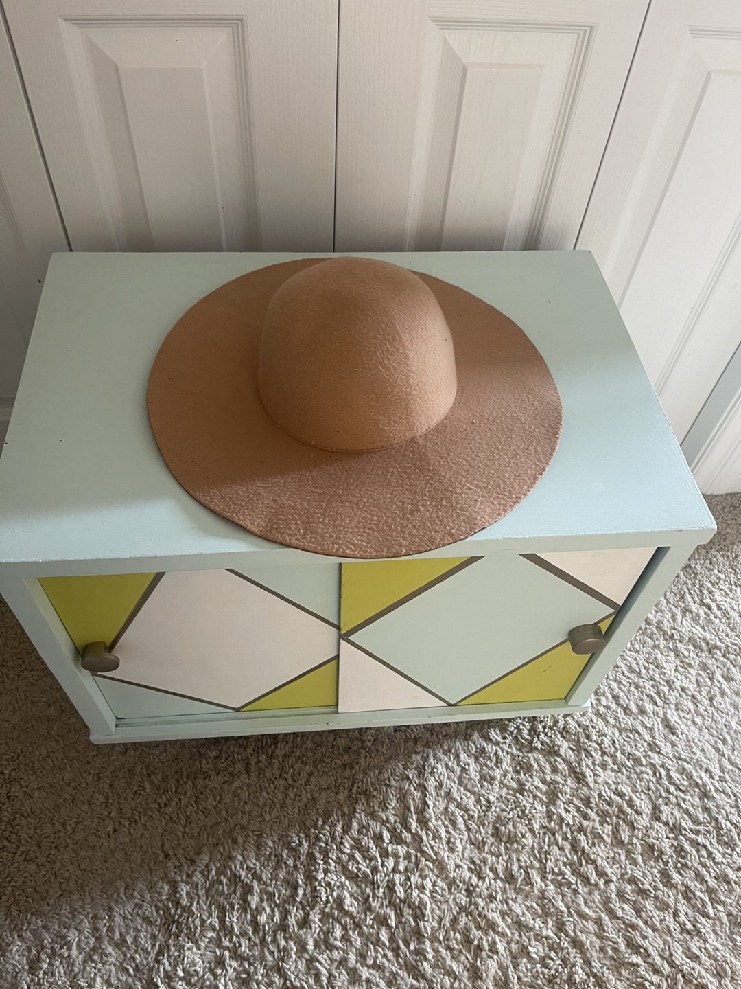 Two Women's Felt Hats - Black & Tan