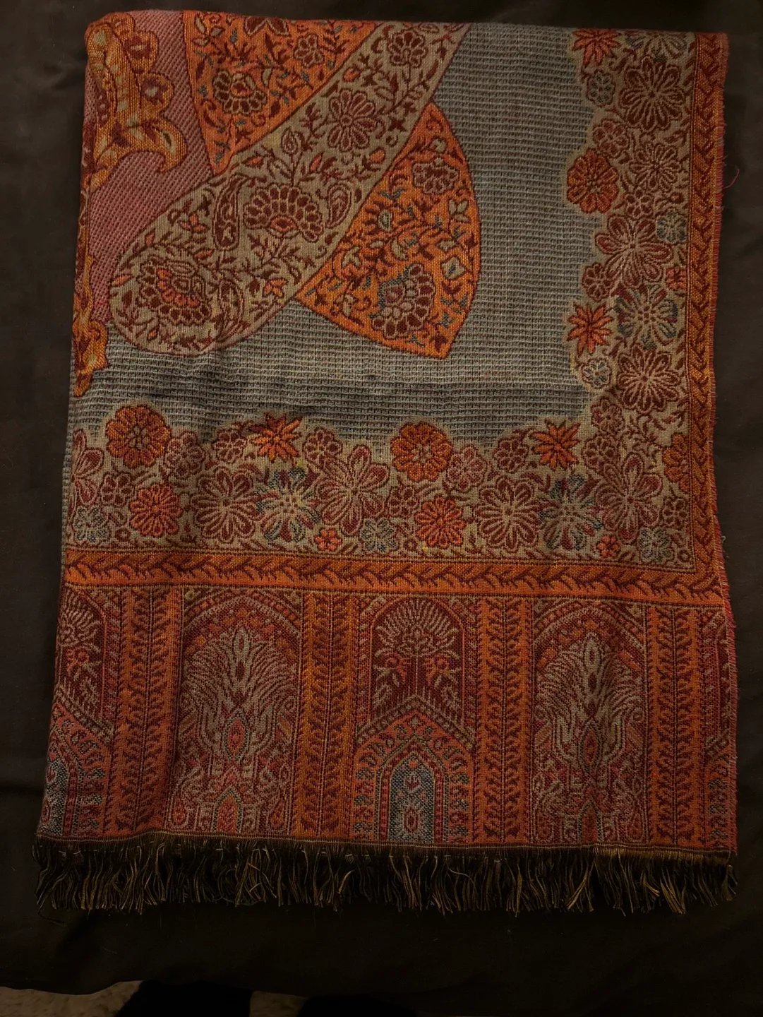 Beautiful patterned shawl pashmina scarf thumbnail