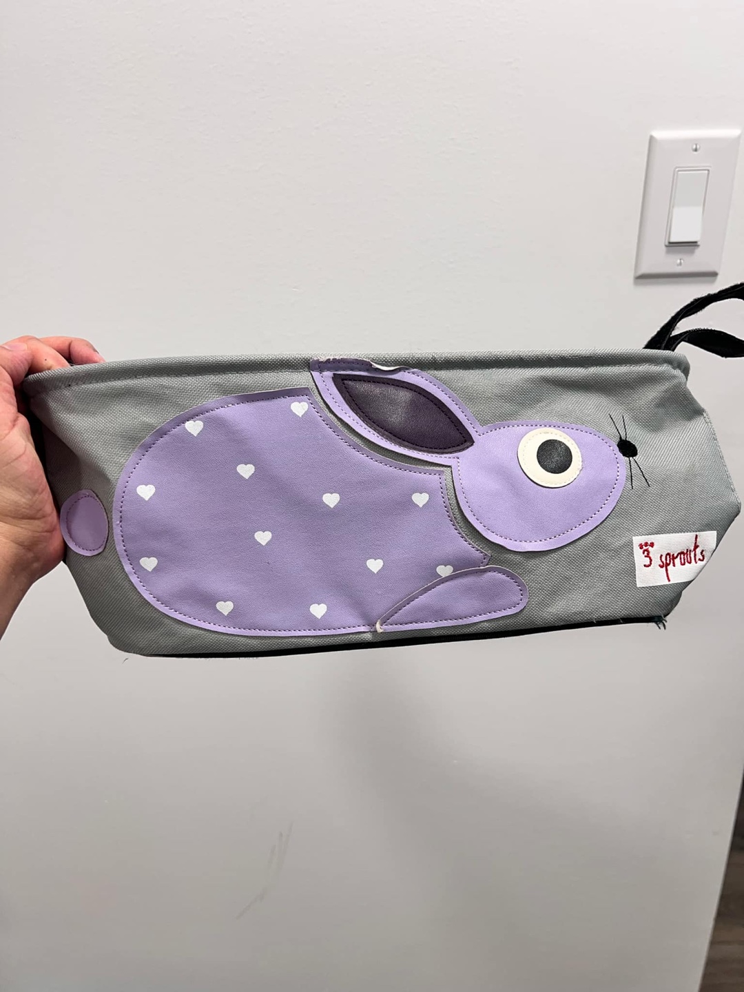 Grey Bunny Stroller Organizer