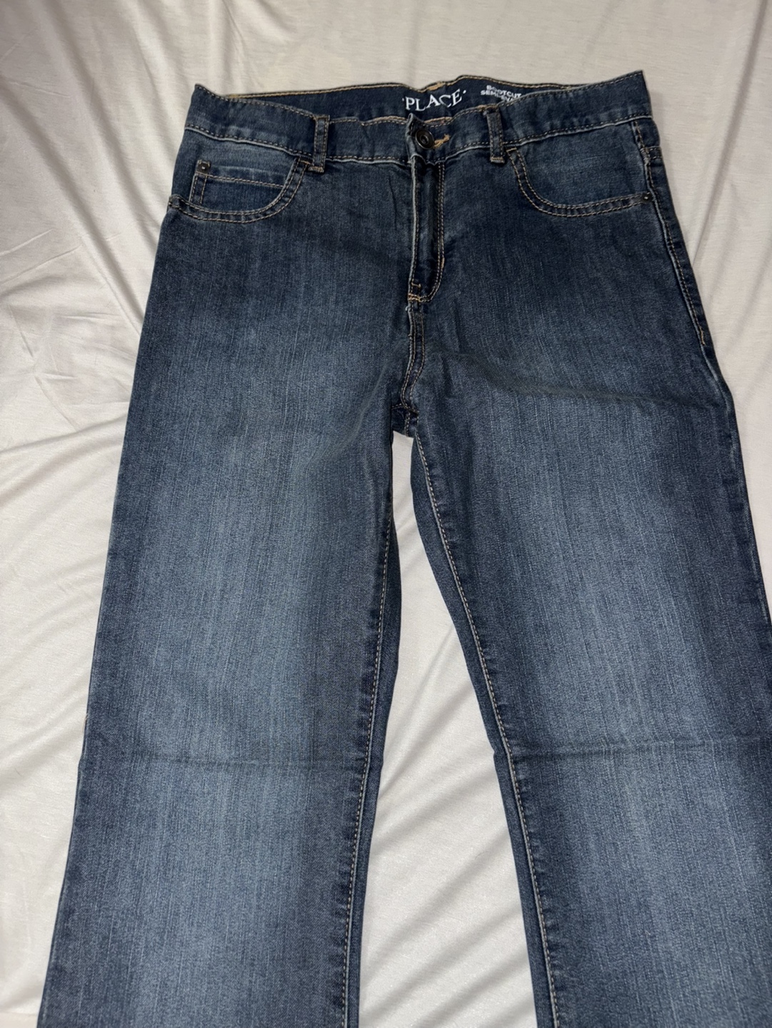Children’s Place Boys' Size 12 Bootcut Jeans - 3 pairs - photo 2