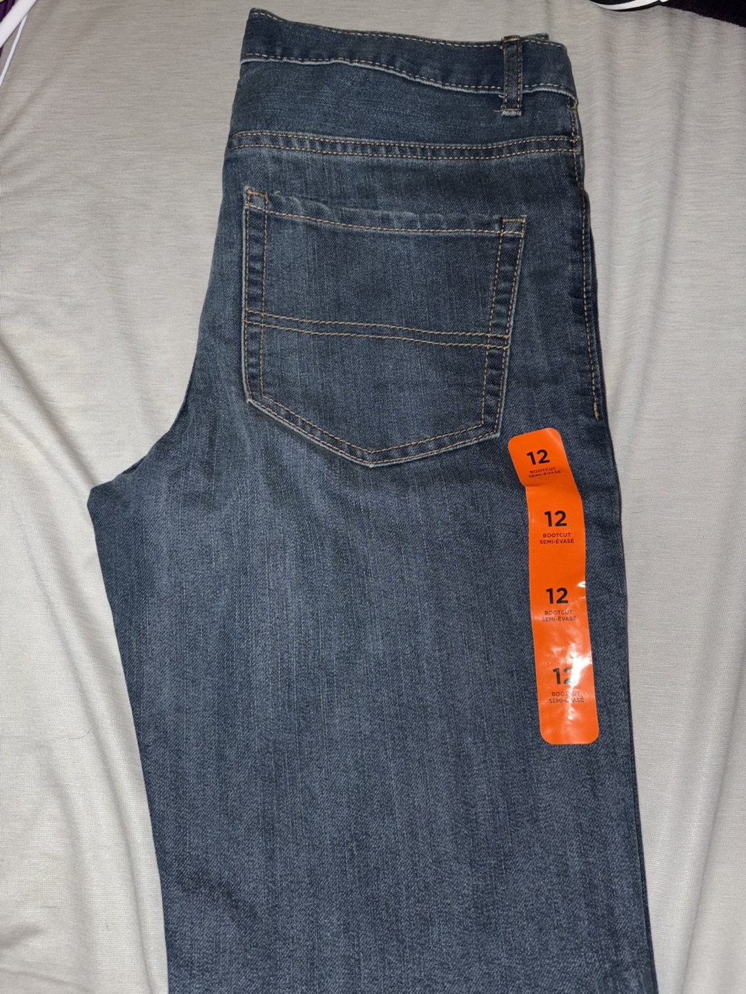 Children’s Place Boys' Size 12 Bootcut Jeans - 3 pairs