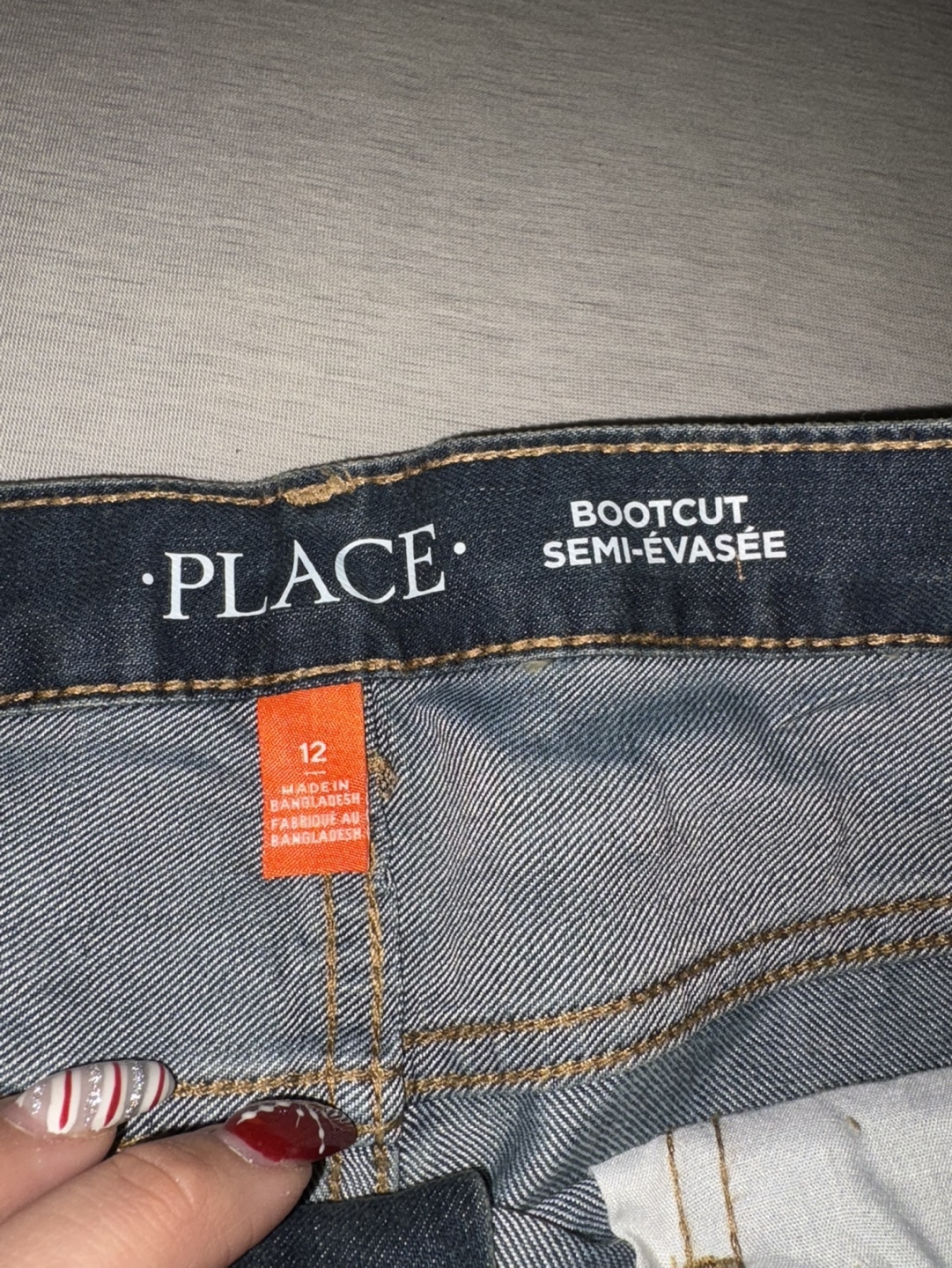 Children’s Place Boys' Size 12 Bootcut Jeans - 3 pairs - photo 3
