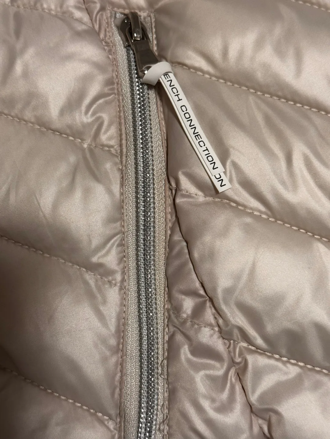 French Connection Beige Hooded Puffer JacketSize XS/SM image indicator(3)