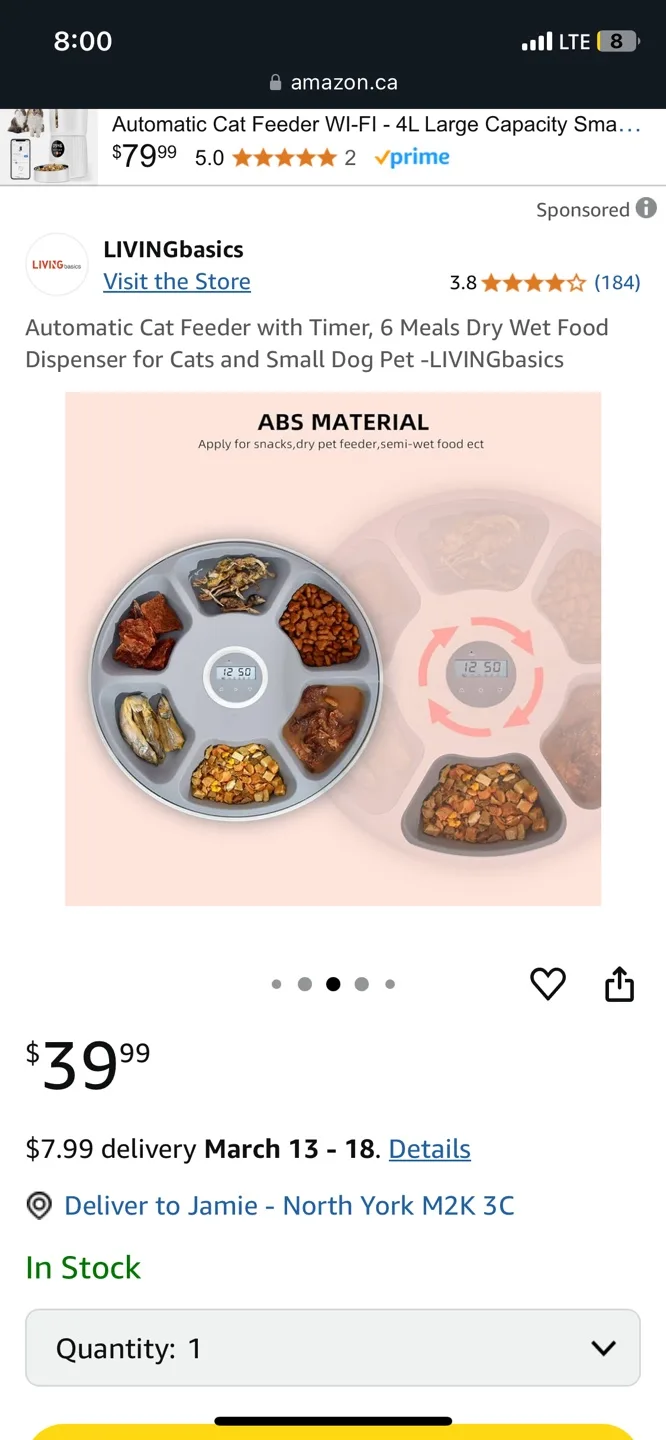 LIVINGbasics 6-Meal Automatic Pet Feeder F6 image indicator(8)