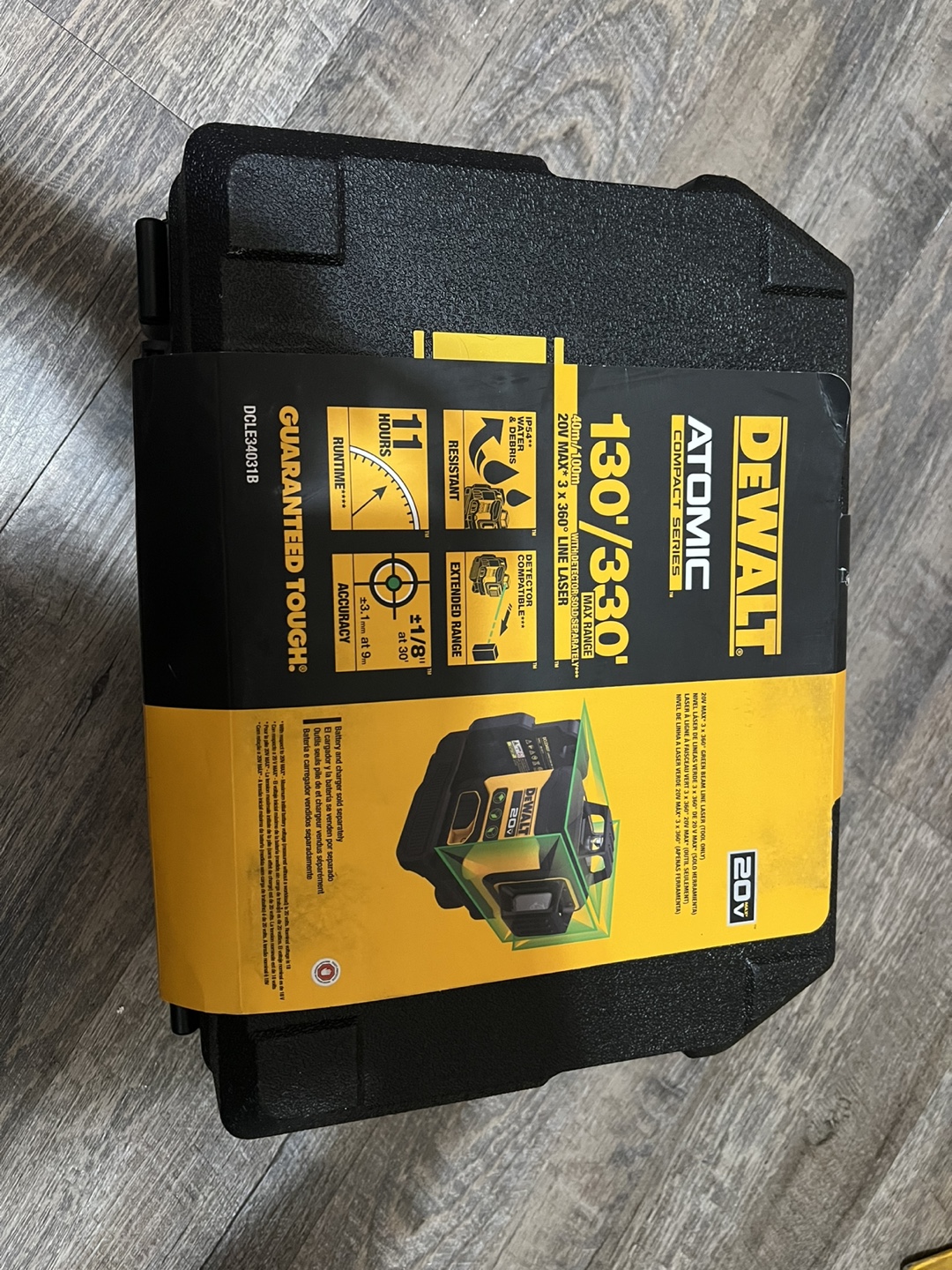 Dewalt 20V Max 3-Beam 360-Degree 3-Plane Laser Level - photo 2