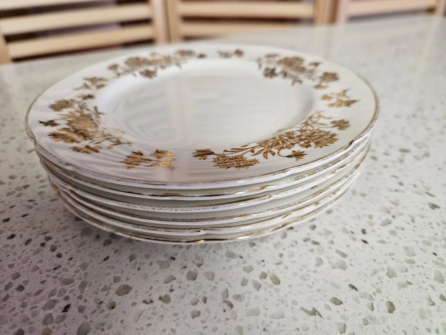 Set of eight vintage Bone China plates image indicator(2)