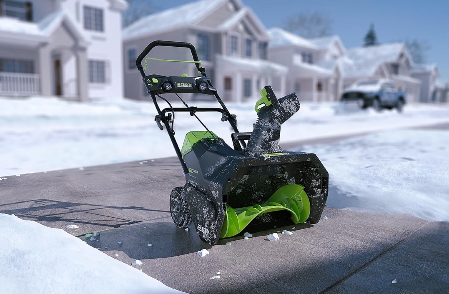 Greenworks 20-Inch 40V 80V Cordless Snow Thrower