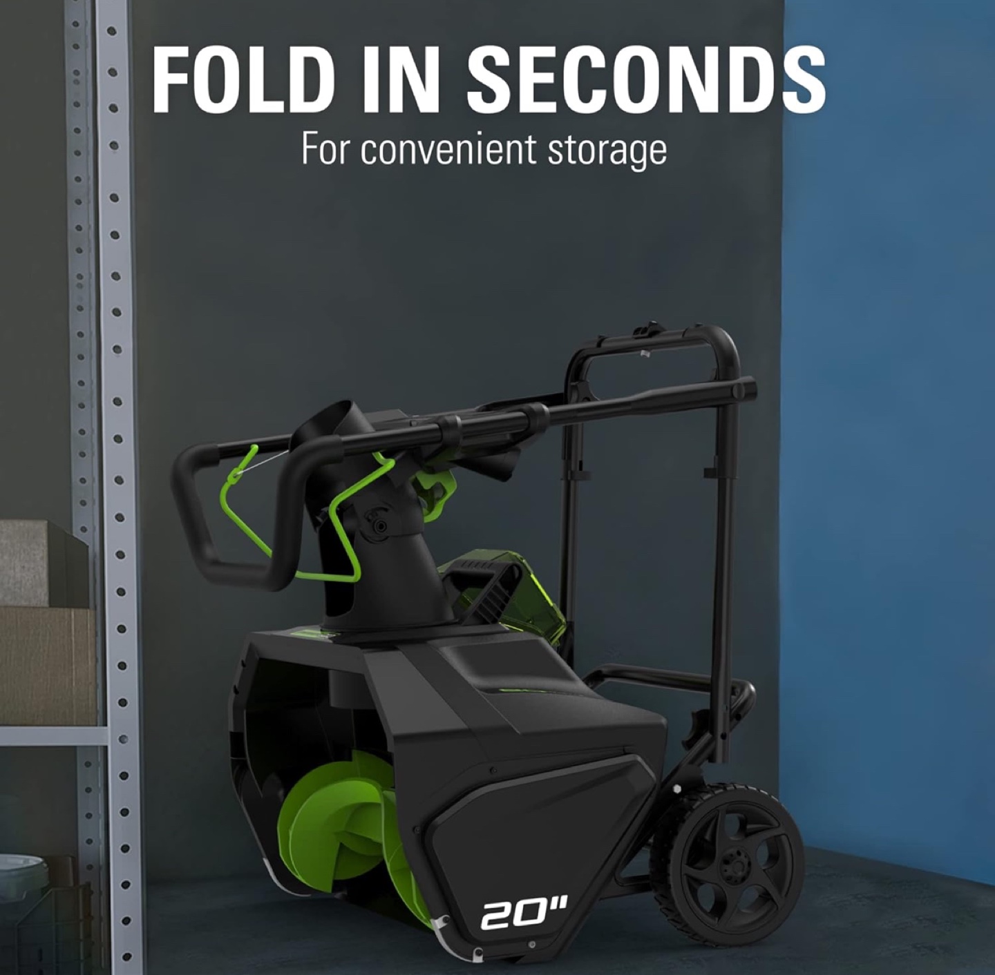 Greenworks 20-Inch 40V 80V Cordless Snow Thrower - photo 5