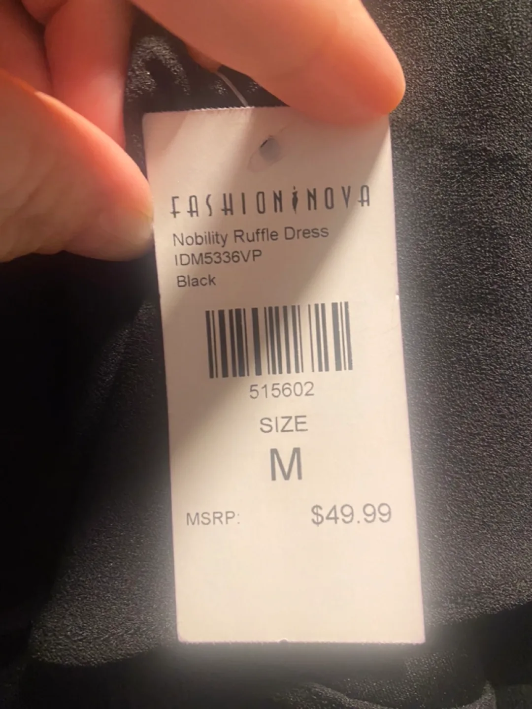 Fashion Nova Nobility Ruffle Dress - Size Medium image indicator(5)