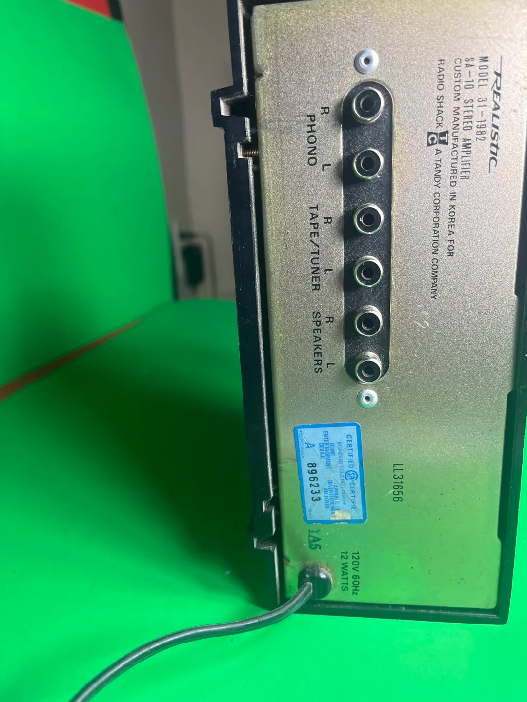 Realistic SA-10 Solid State Stereo Amplifier image indicator(2)