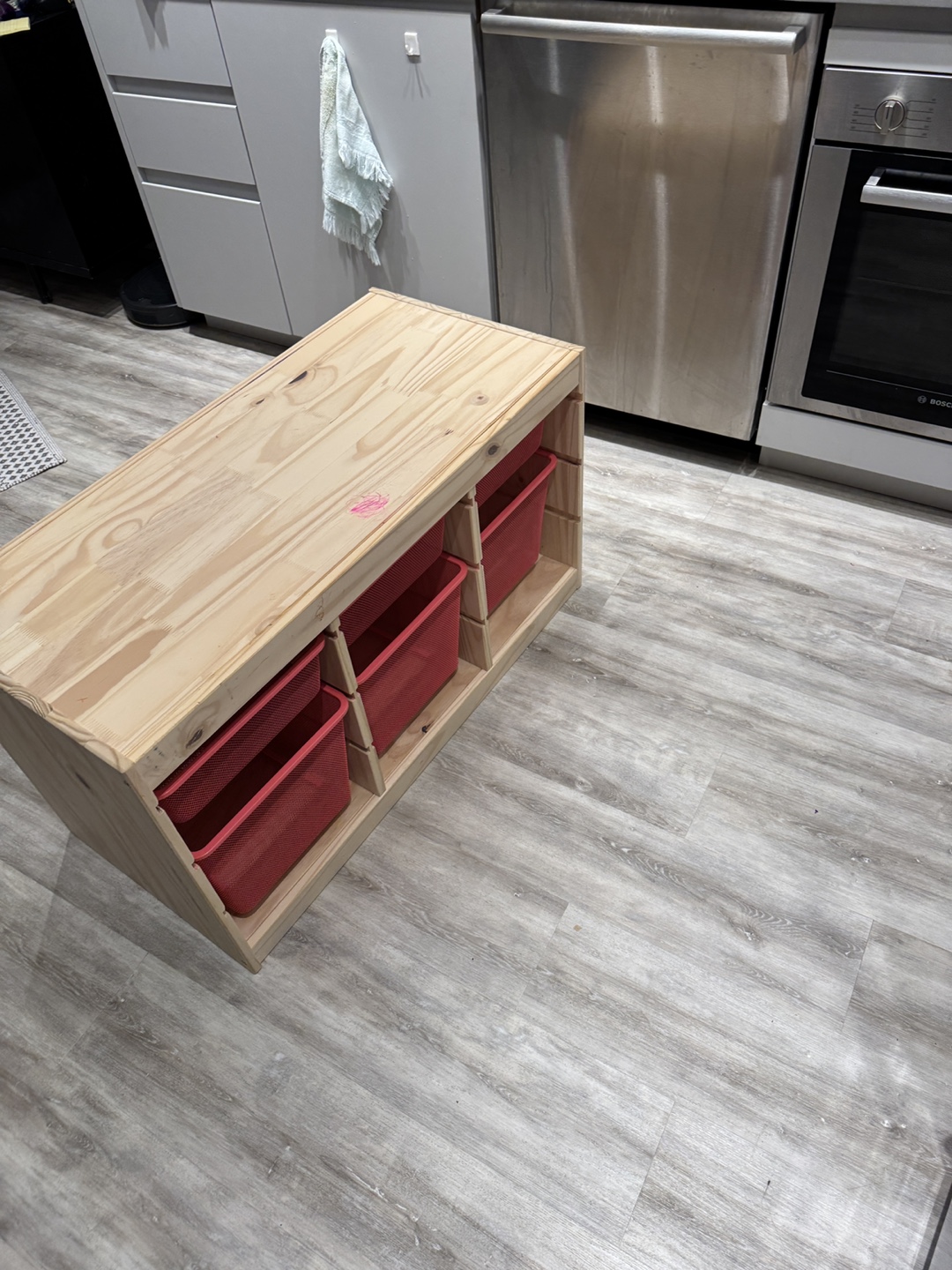 IKEA TROFAST Storage Combination with pink Bins - photo 5