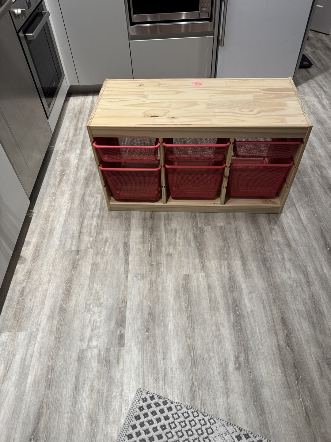 IKEA TROFAST Storage Combination with pink Bins