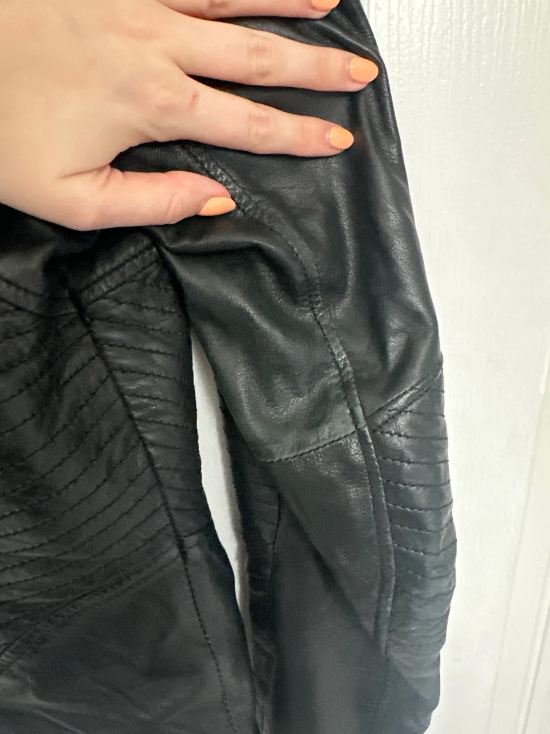 Danier Black Leather Jacket image indicator(3)