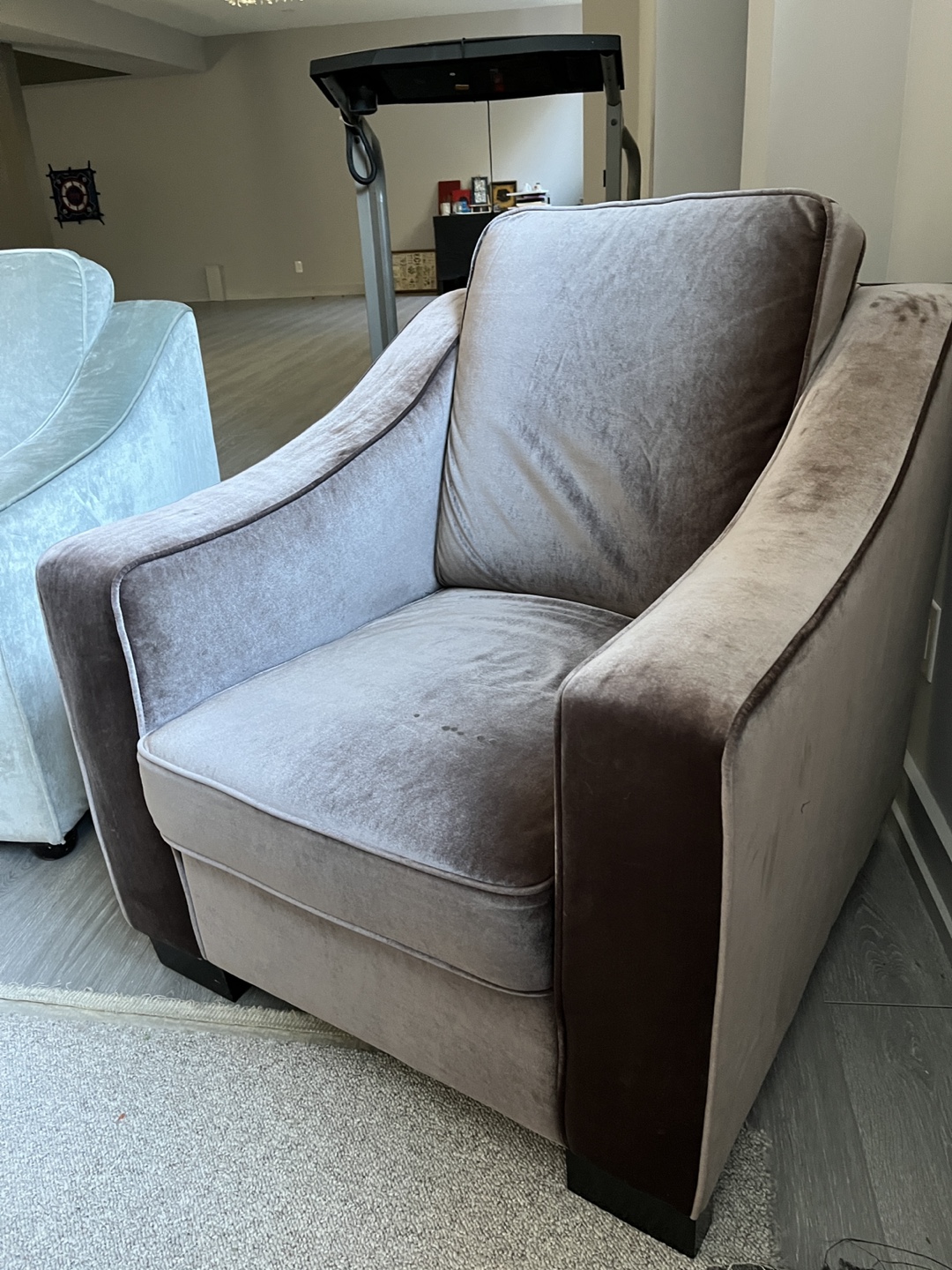 Blue Velvet Sofa and Armchair Set - photo 5