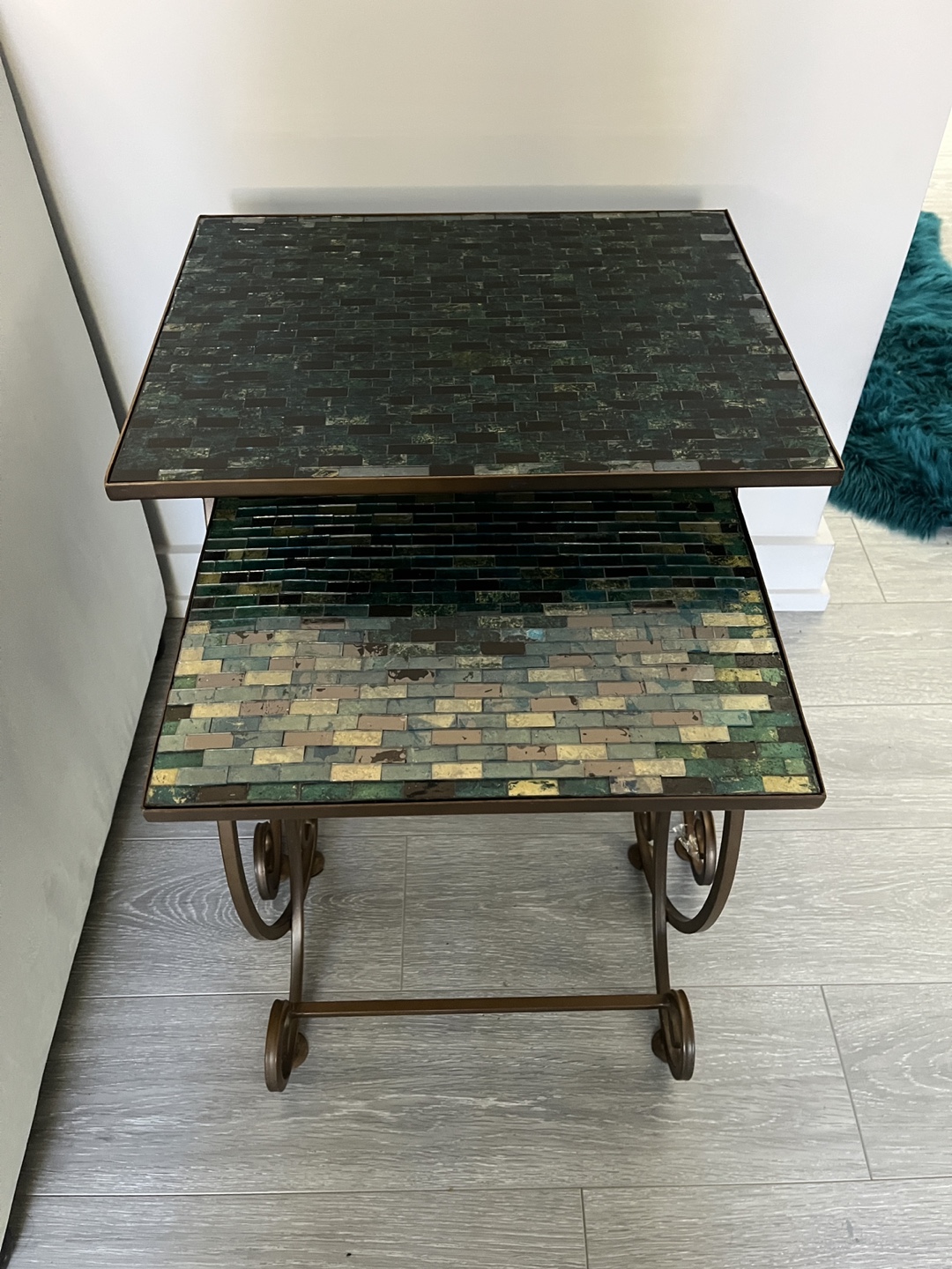 Nest of Tables with Mosaic Top