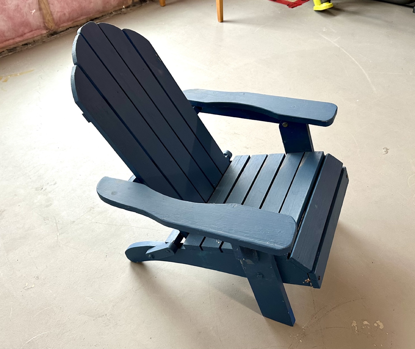 Blue Wooden Adirondack Chair Kids - photo 2