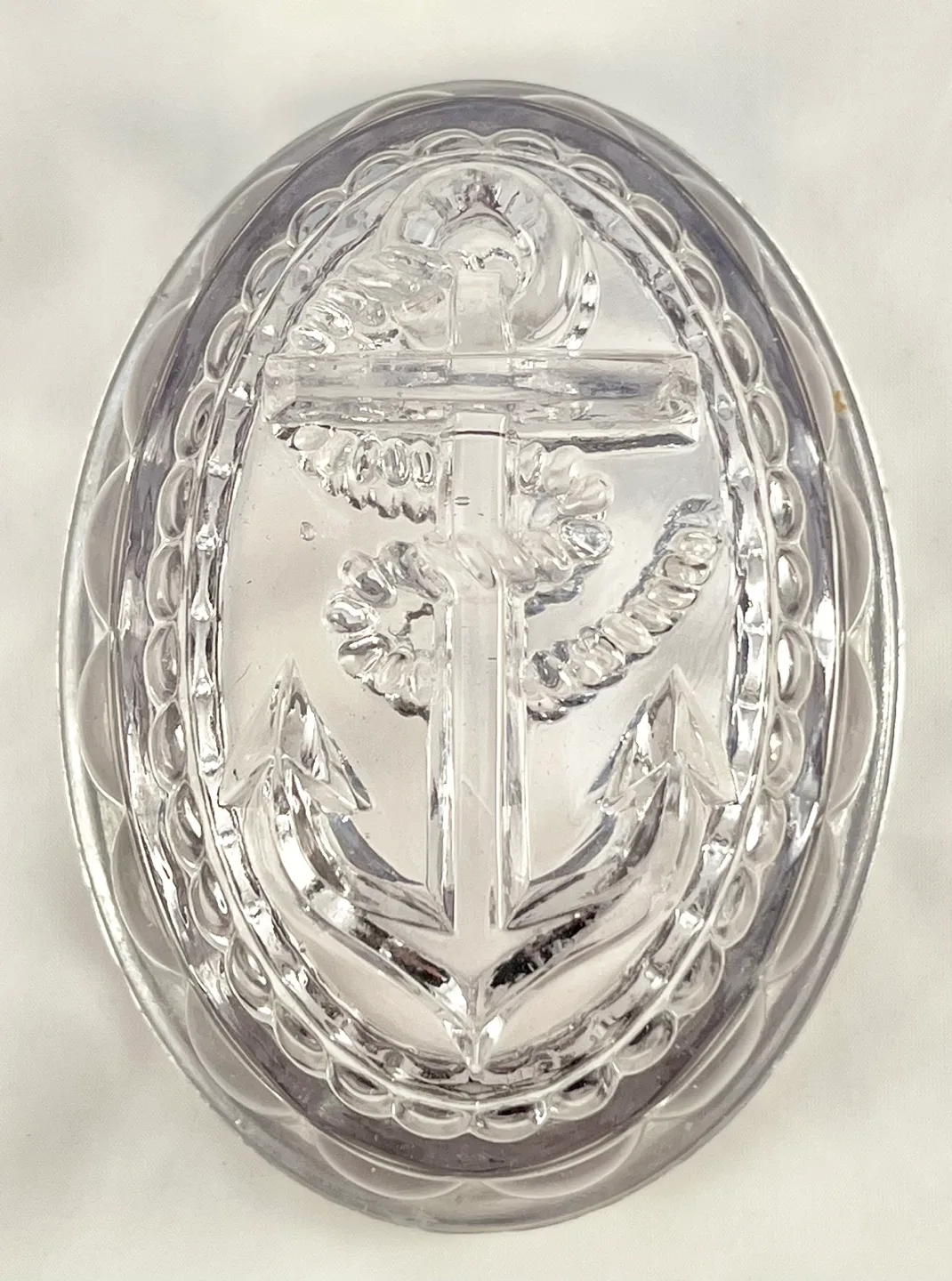 Vintage Anchor Jelly Mold uranium glass image indicator(3)