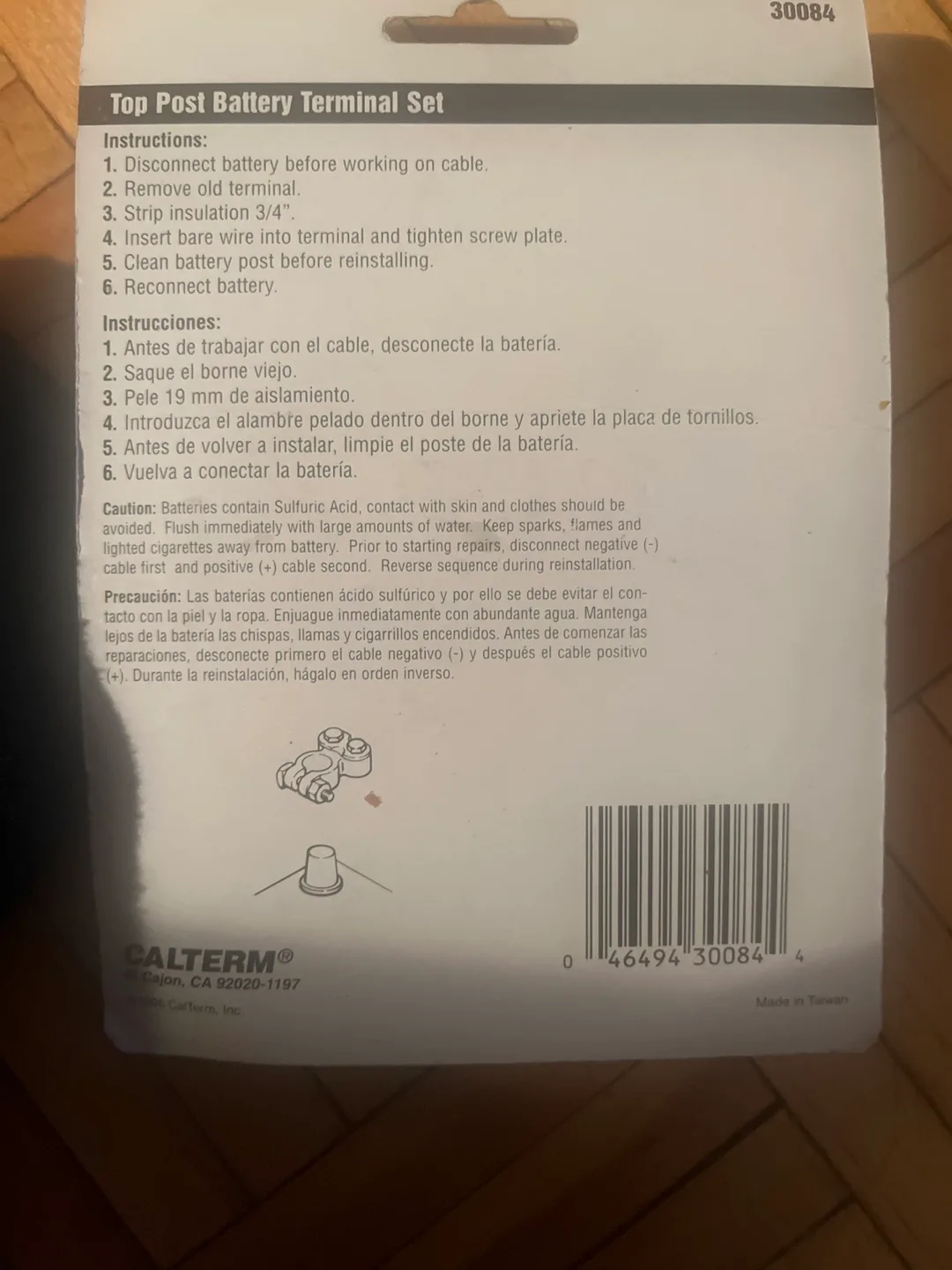 CALTERM Heavy Duty Top Post Battery Terminal Set image indicator(3)