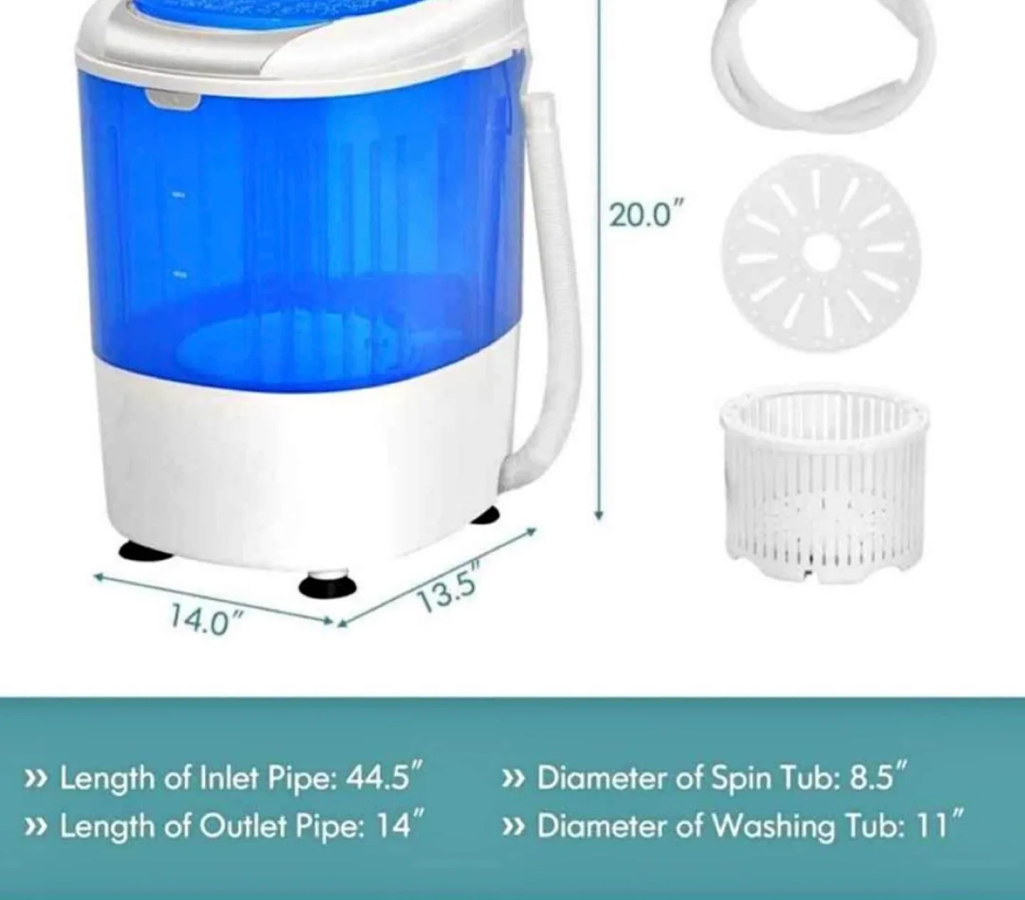 Mini Portable Washing Machine image indicator(5)
