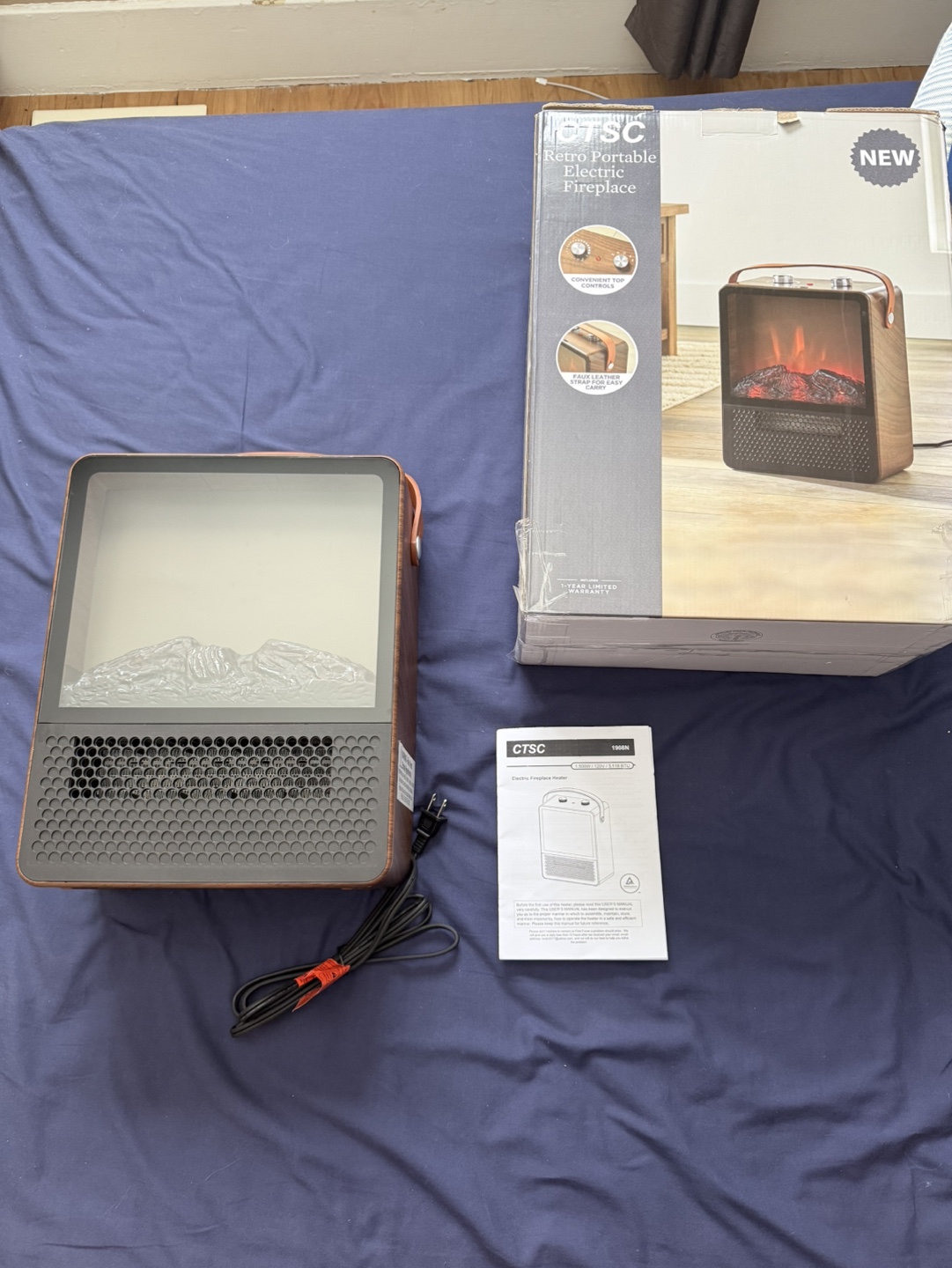 CTSC Retro Portable Electric Fireplace