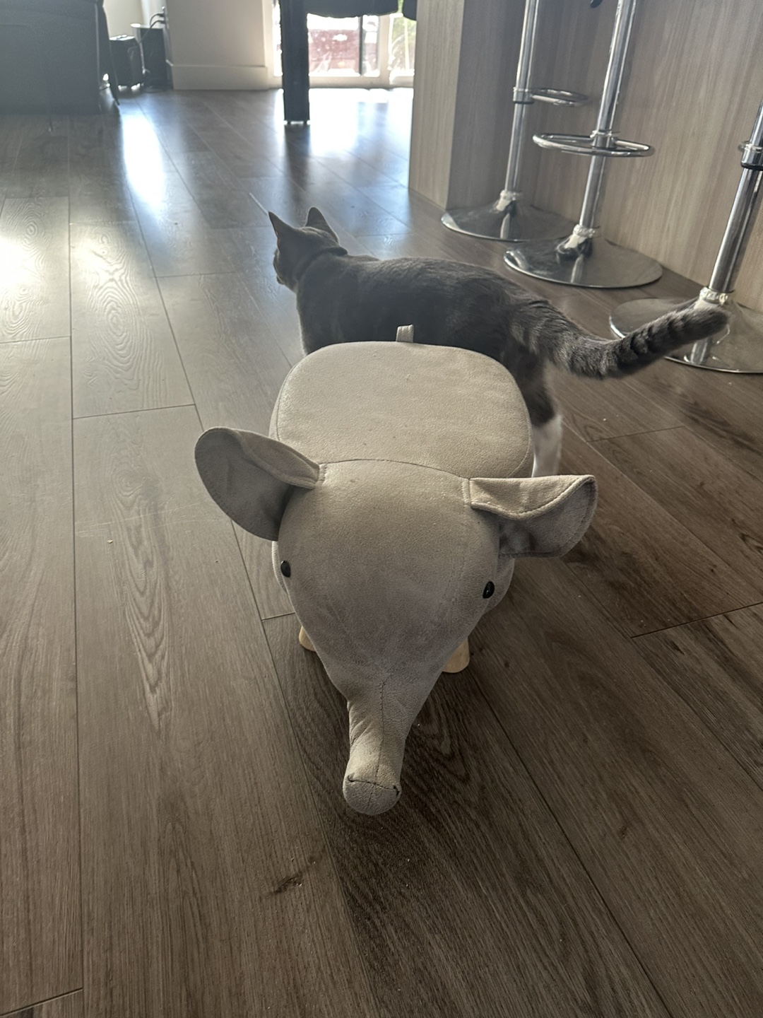 Adorable Elephant Shaped Ottoman Stool 🧡