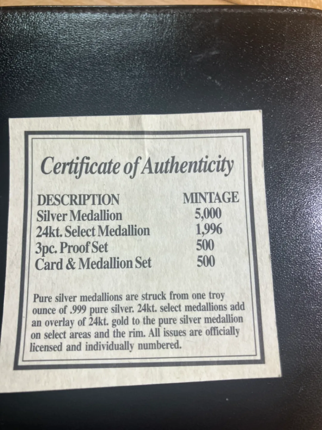 Michael Jordan Chicago Bulls Limited Edition Silver Medallion image indicator(3)