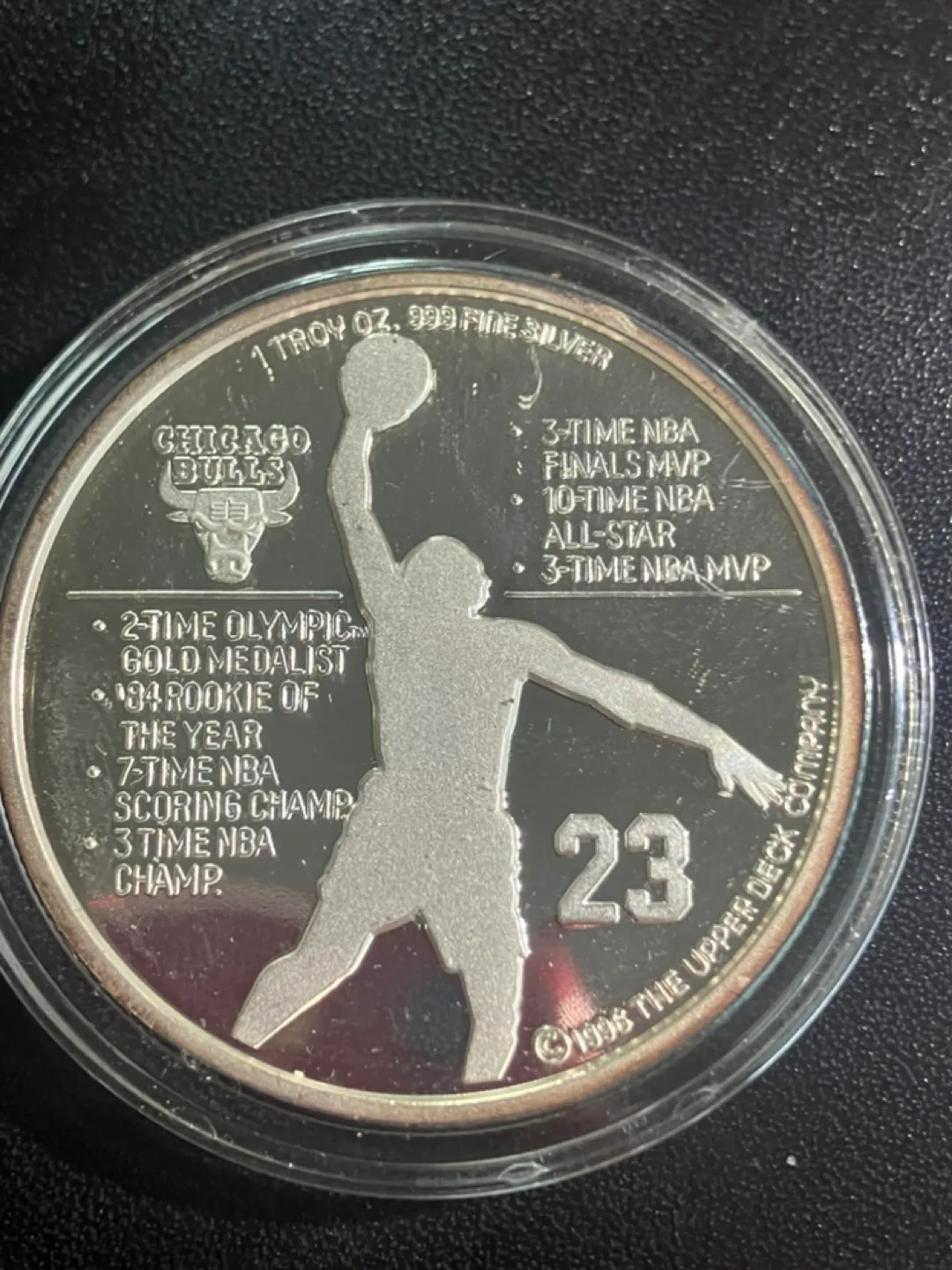 Michael Jordan Chicago Bulls Limited Edition Silver Medallion image indicator(5)