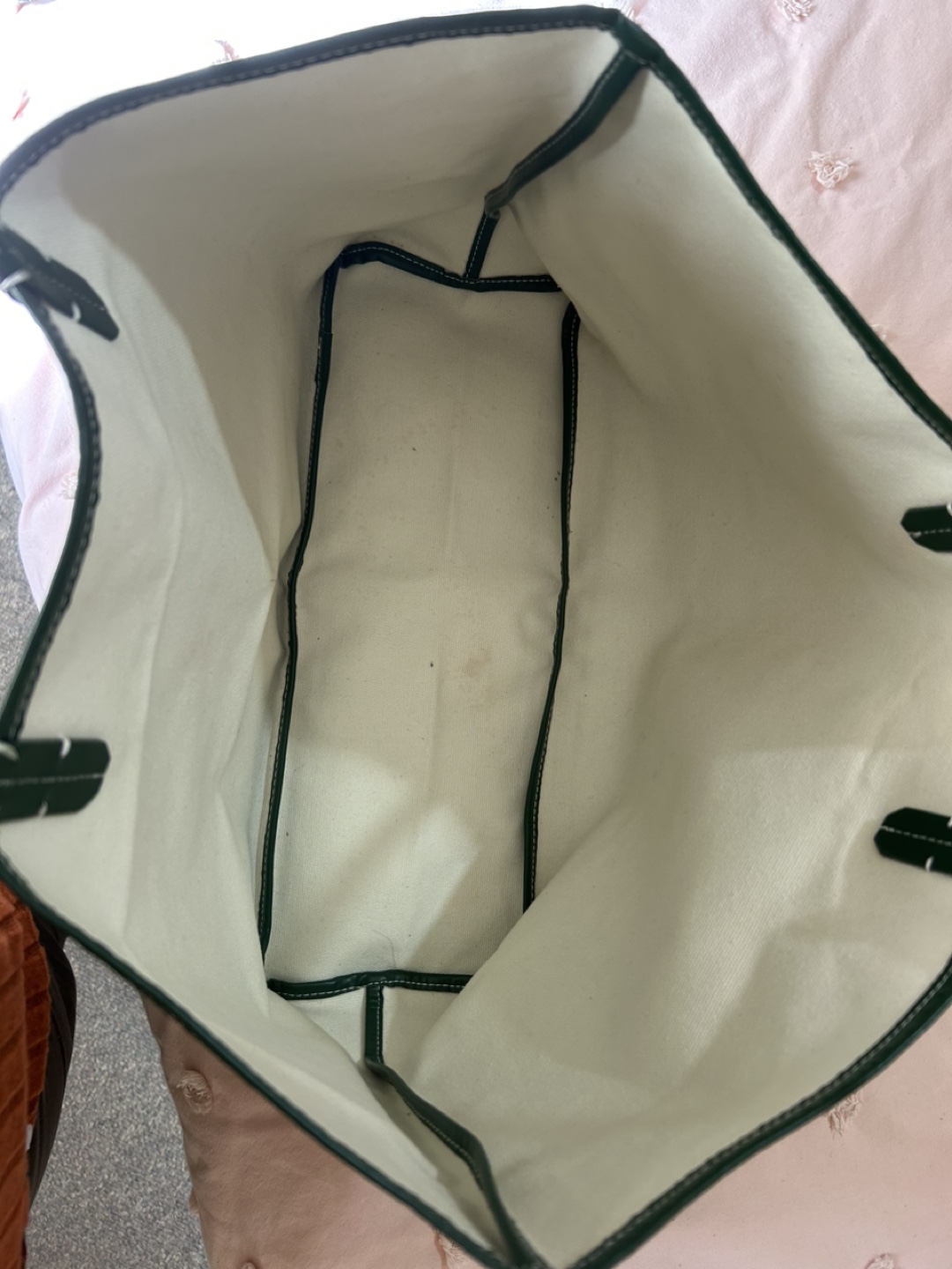 Goyard St. Louis Tote in Green with Pouch - photo 2