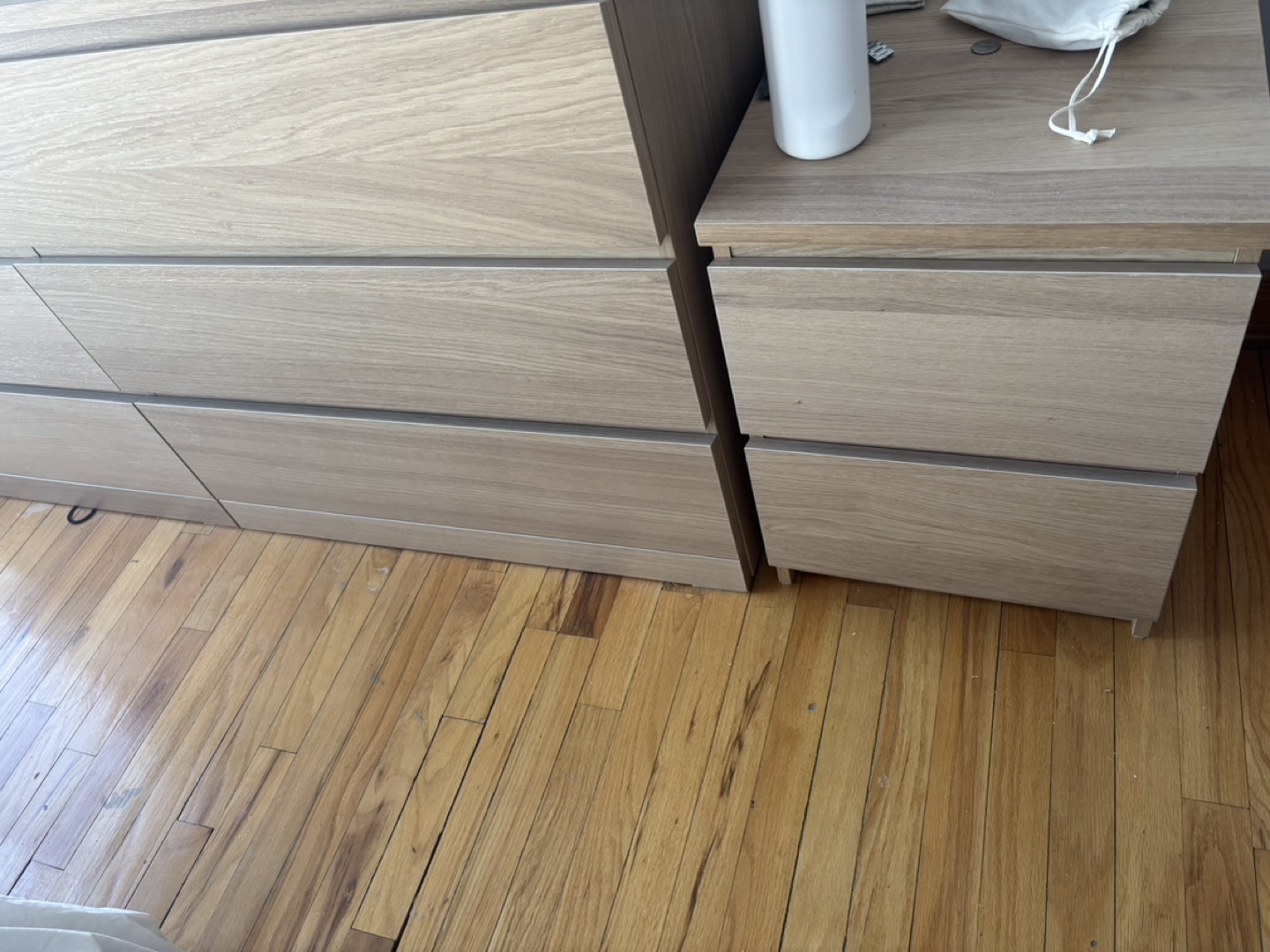 IKEA MALM 2-Drawer Chest - Light Oak - photo 2