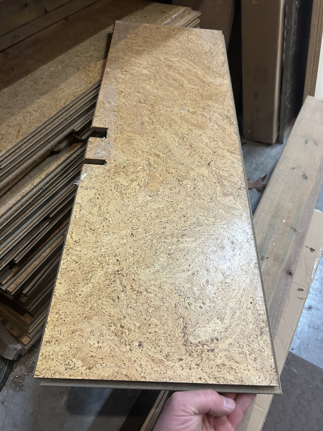 Bulk Cork Flooring -  Light Brown/Beige