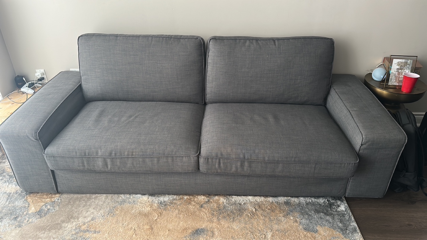 IKEA 2-seater couch - Grey fabric - photo 2