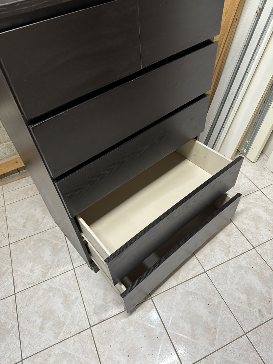 IKEA MALM 5-drawer Chest - Black-Brown - photo 5