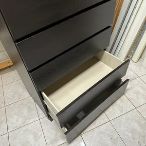 malm black brown dresser MALM chest of 6 drawers, black-brown, 160x78 cm