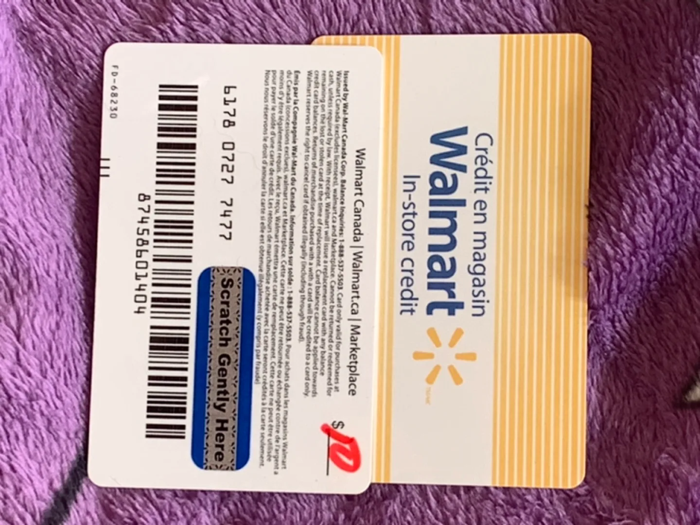 Two $10 Walmart Gift Cards image indicator(3)