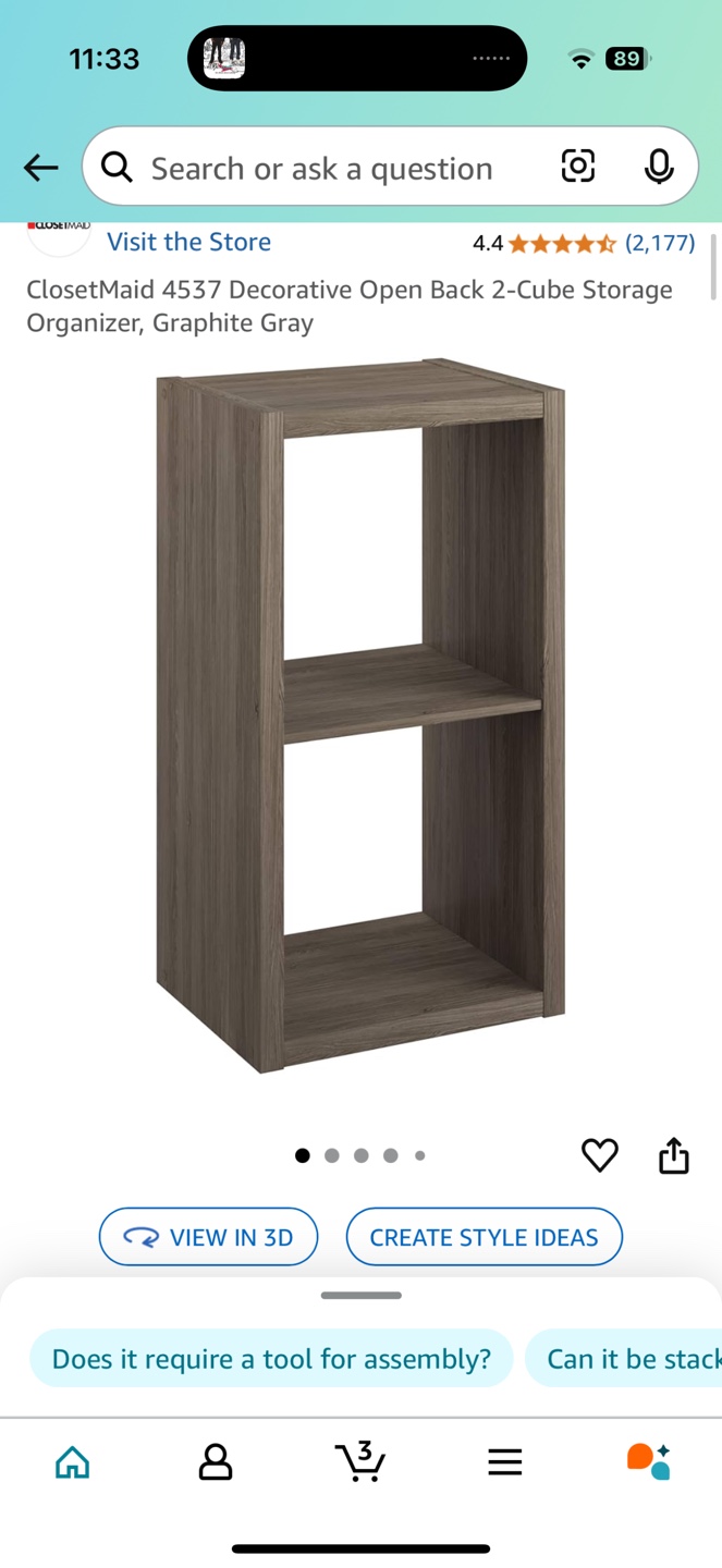 ClosetMaid 2-Cube Organizer