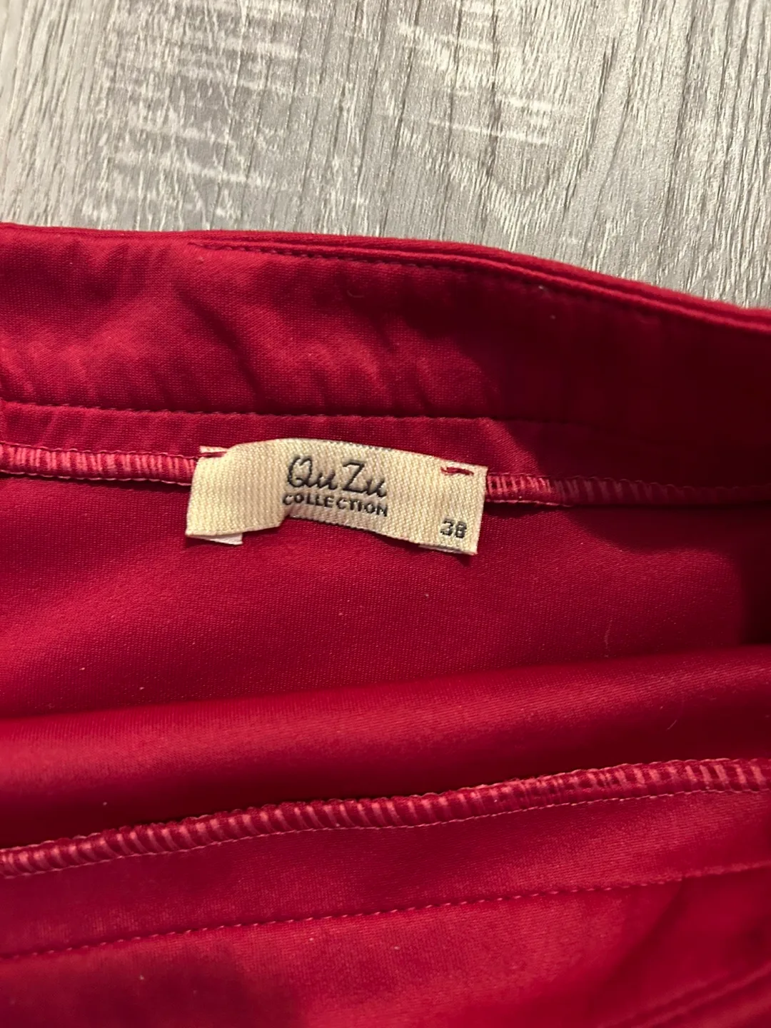 Red A-line Mini Skirt image indicator(2)