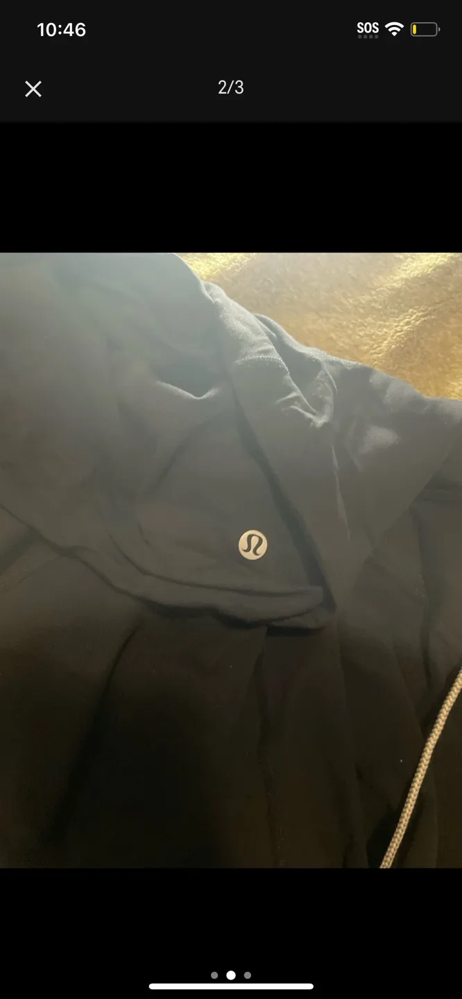 Lululemon Black Flared Leggings Size 4 image indicator(2)