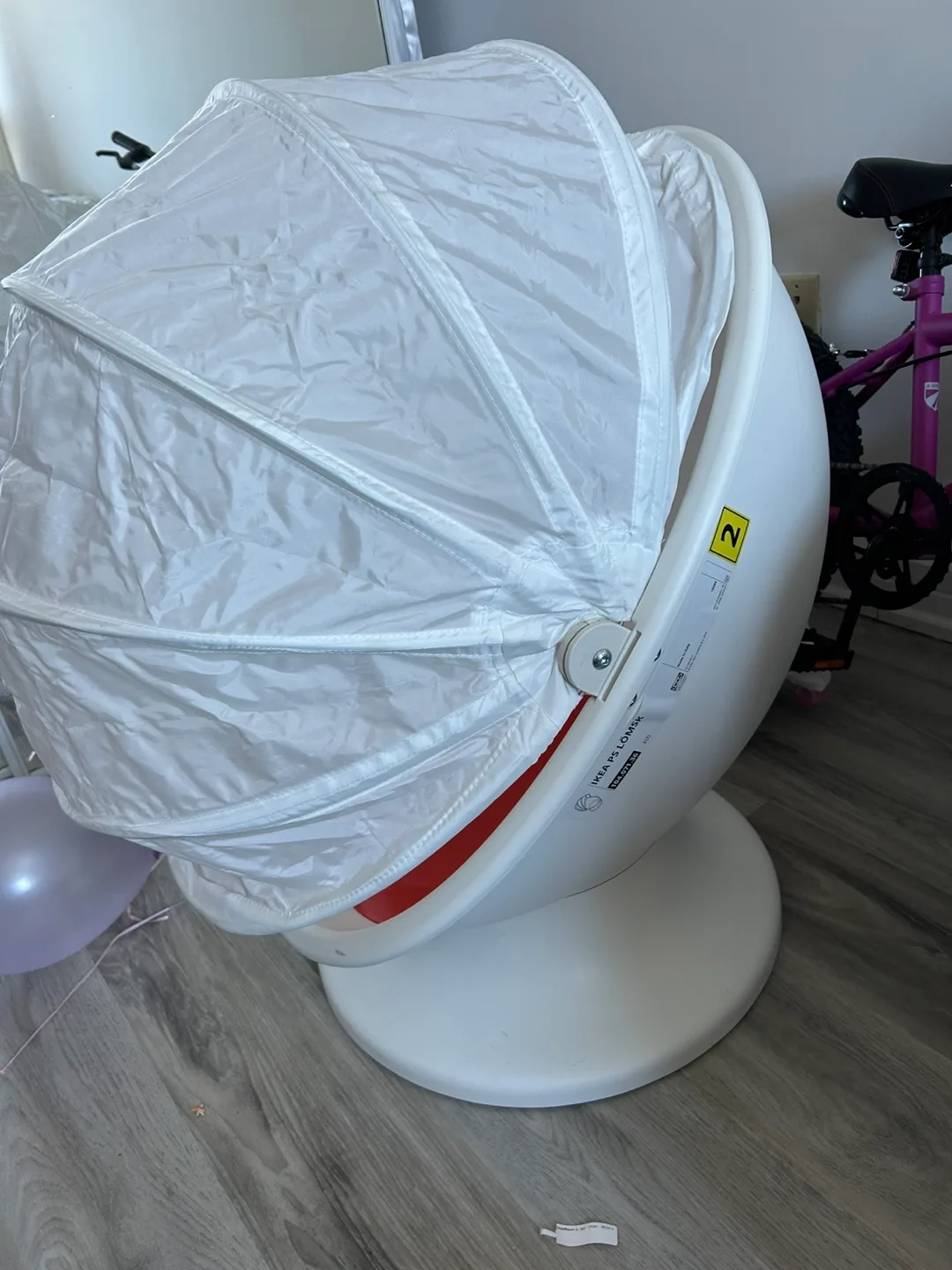 IKEA PS 2014 Children's Egg Chair with Canopy image indicator(2)