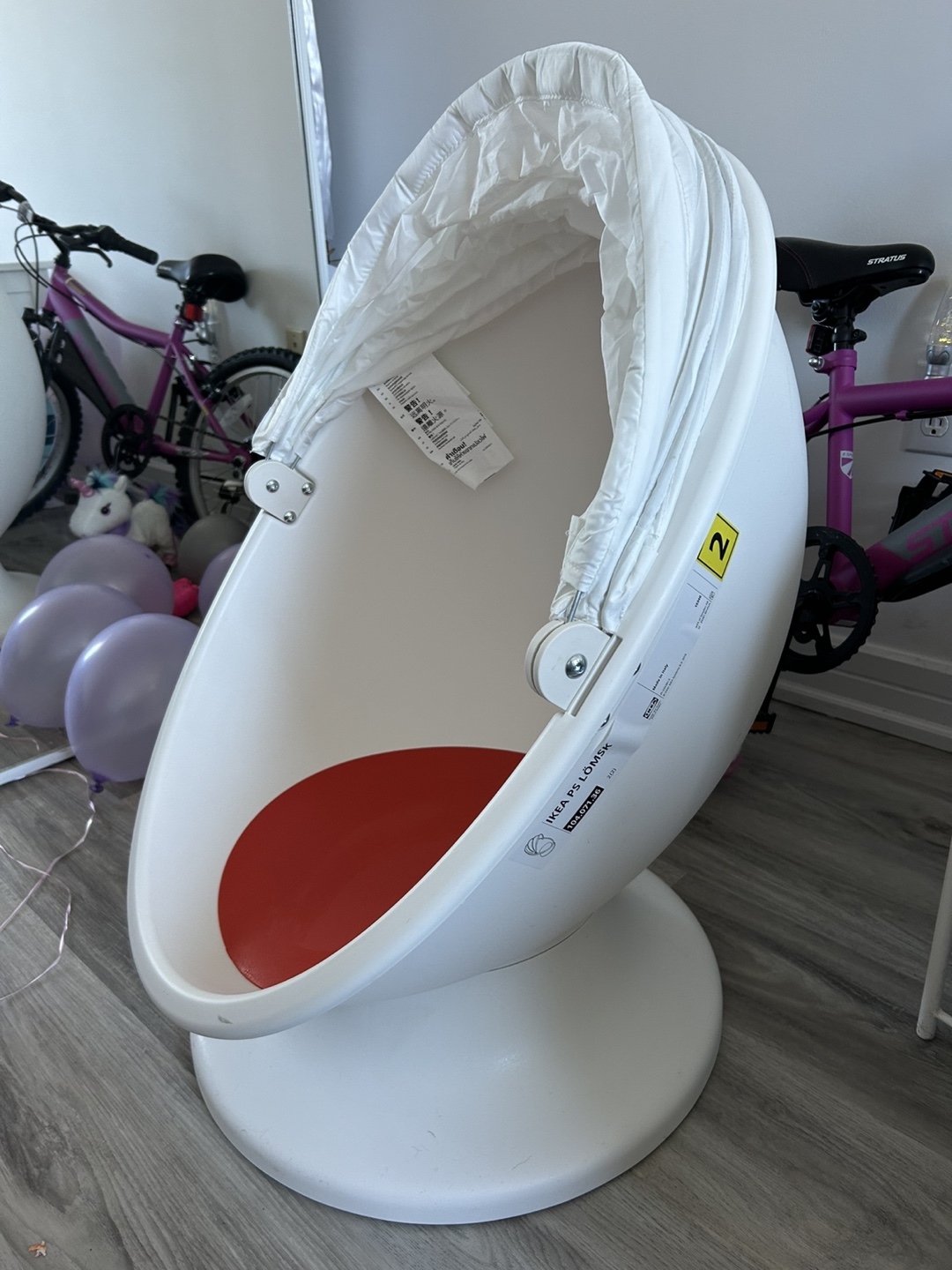 IKEA PS 2014 Children's Egg Chair with Canopy - photo 3